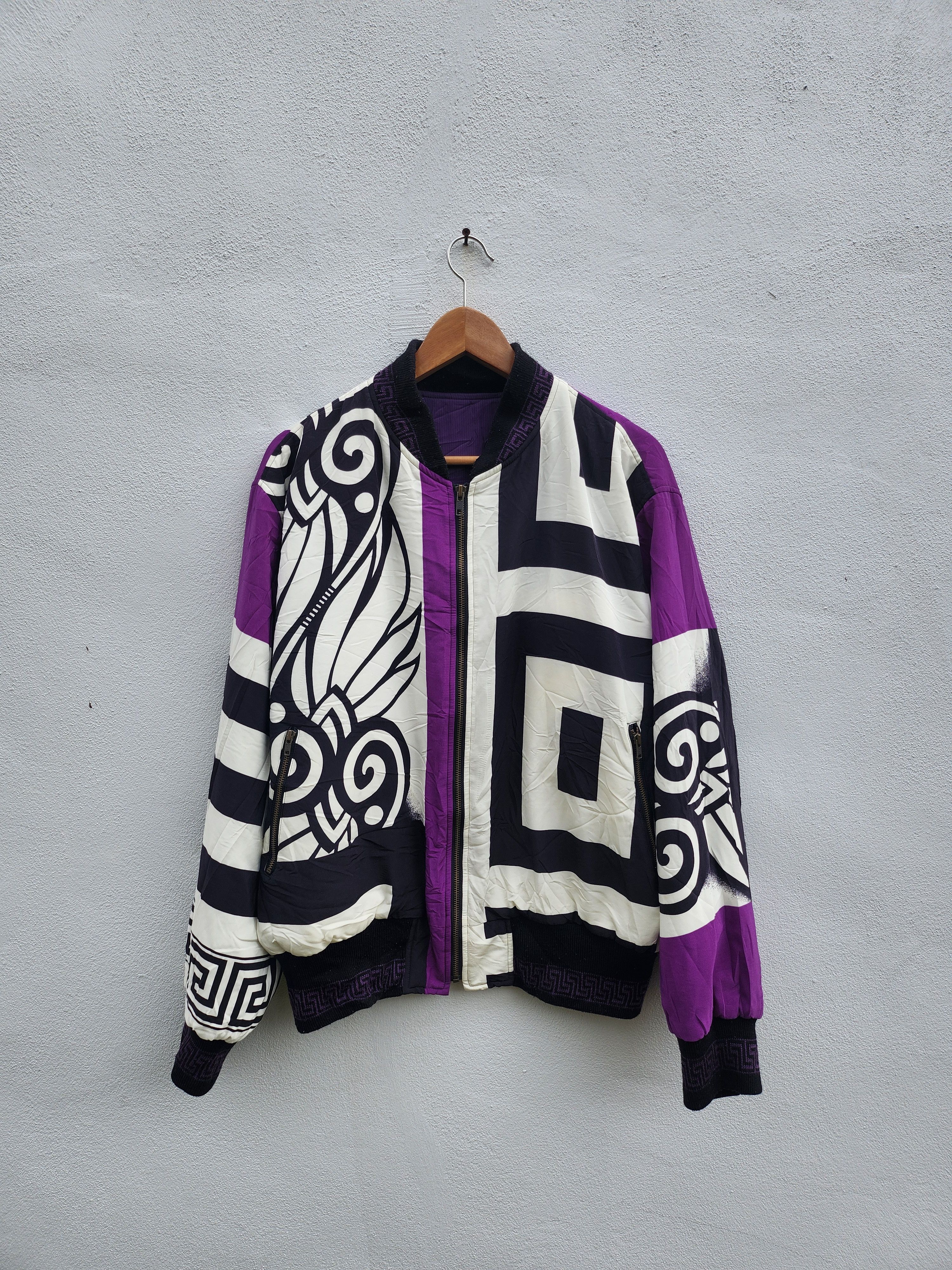 Japanese Brand × Vintage 💥VTG Baroque Royalty Versace Style Astract Jacket Size US L / EU 52-54 / 3 - 1 Thumbnail