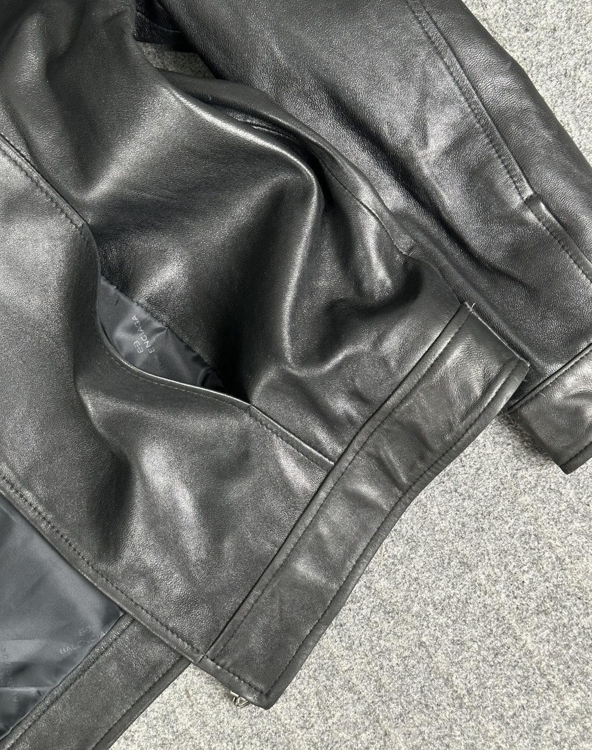 Balenciaga Balenciaga - Nicolas Ghesquiere 1997 Zip-Up Leather Jacket Size US M / EU 48-50 / 2 - 9 Thumbnail