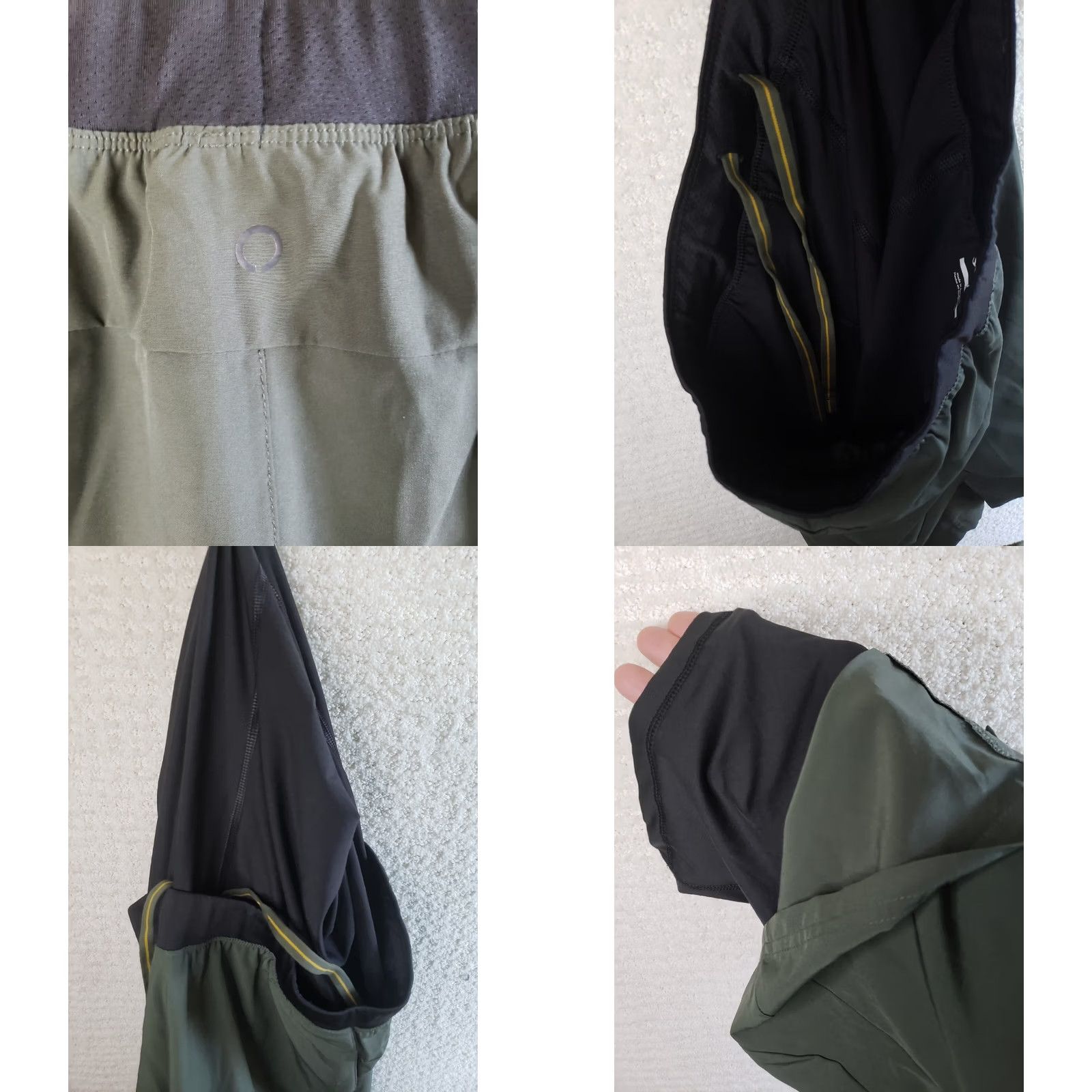 Vintage VINTAGE Skora Athletic Qwick Dry Running Shorts Men M Green Elastic Waist Longer Compression Liner Regular Size US 31 - 8 Thumbnail