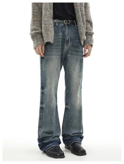 VIBE bootcut flared grunge washed jeans Size US 30 / EU 46 - 1 Thumbnail