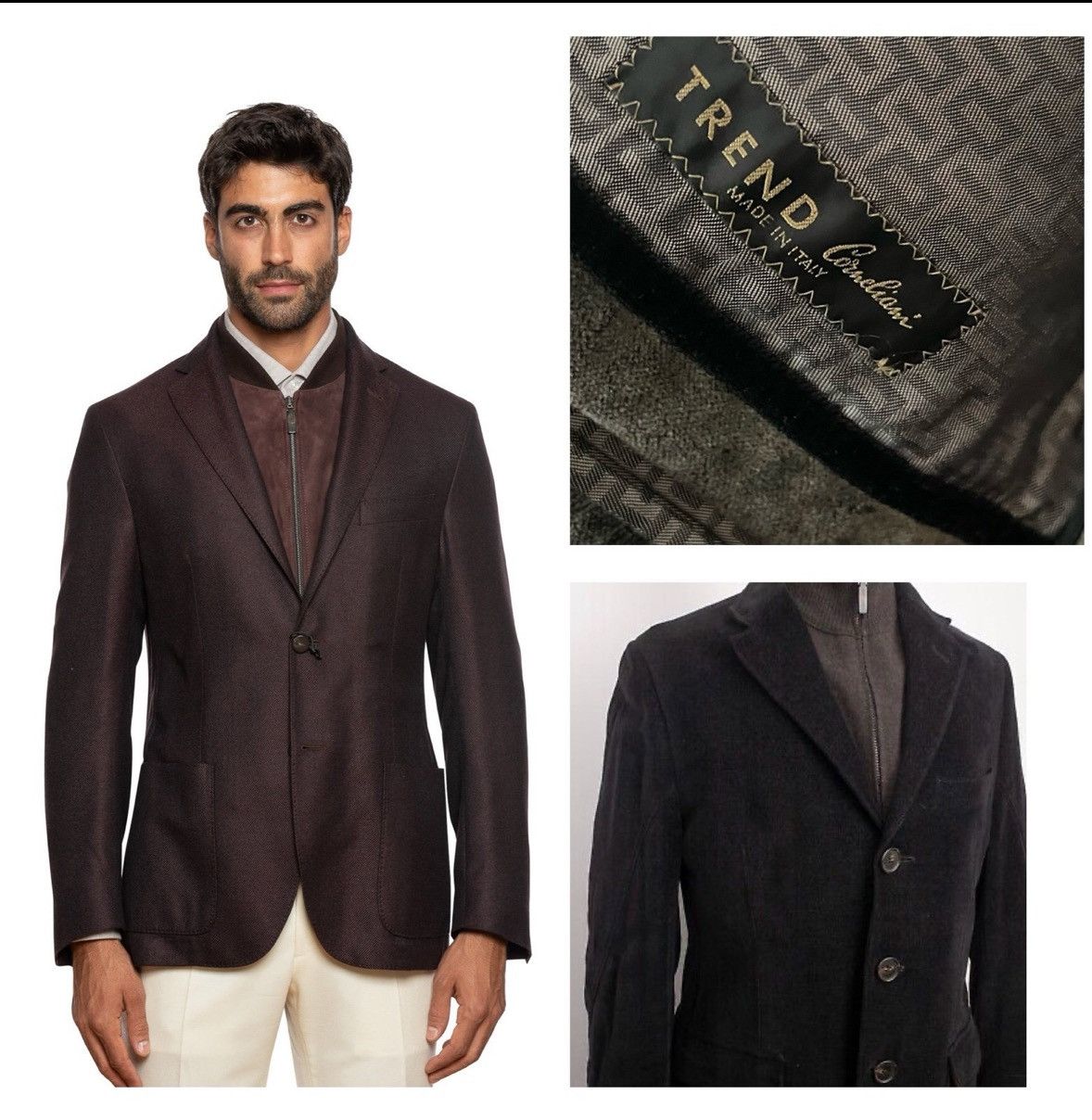 Corneliani Corneliani ID Men's Brown suede blazer Designer Suede Jacket Size 40R - 1 Thumbnail