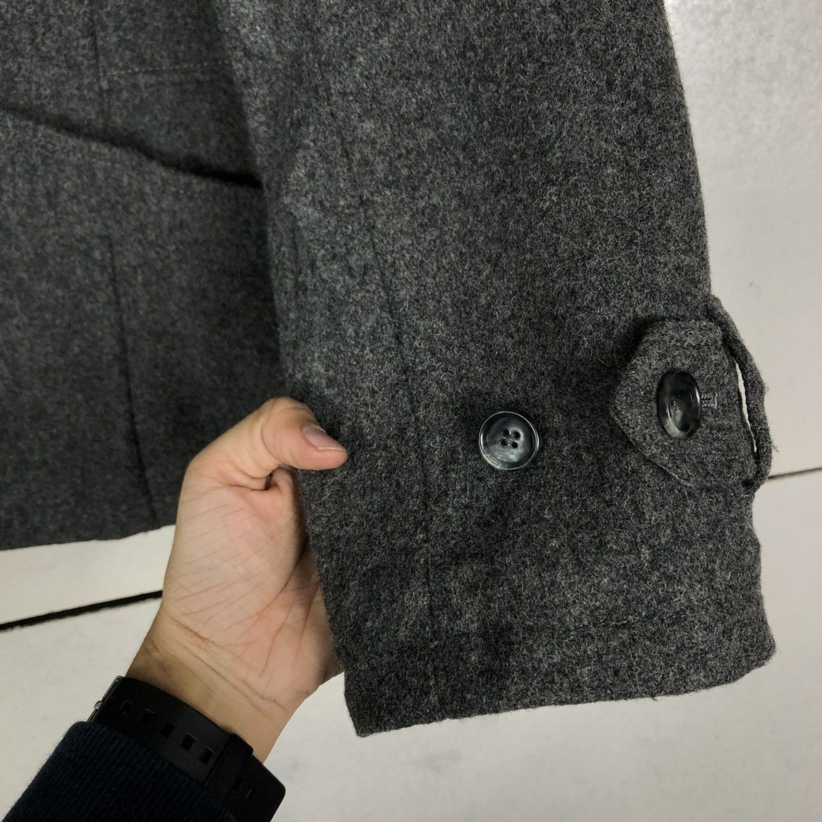 Tornado Mart 🔥VINTAGE WOOL BIKER JACKET TORNADO MART JAPAN ISSEY MIYAKE Size US L / EU 52-54 / 3 - 17 Thumbnail