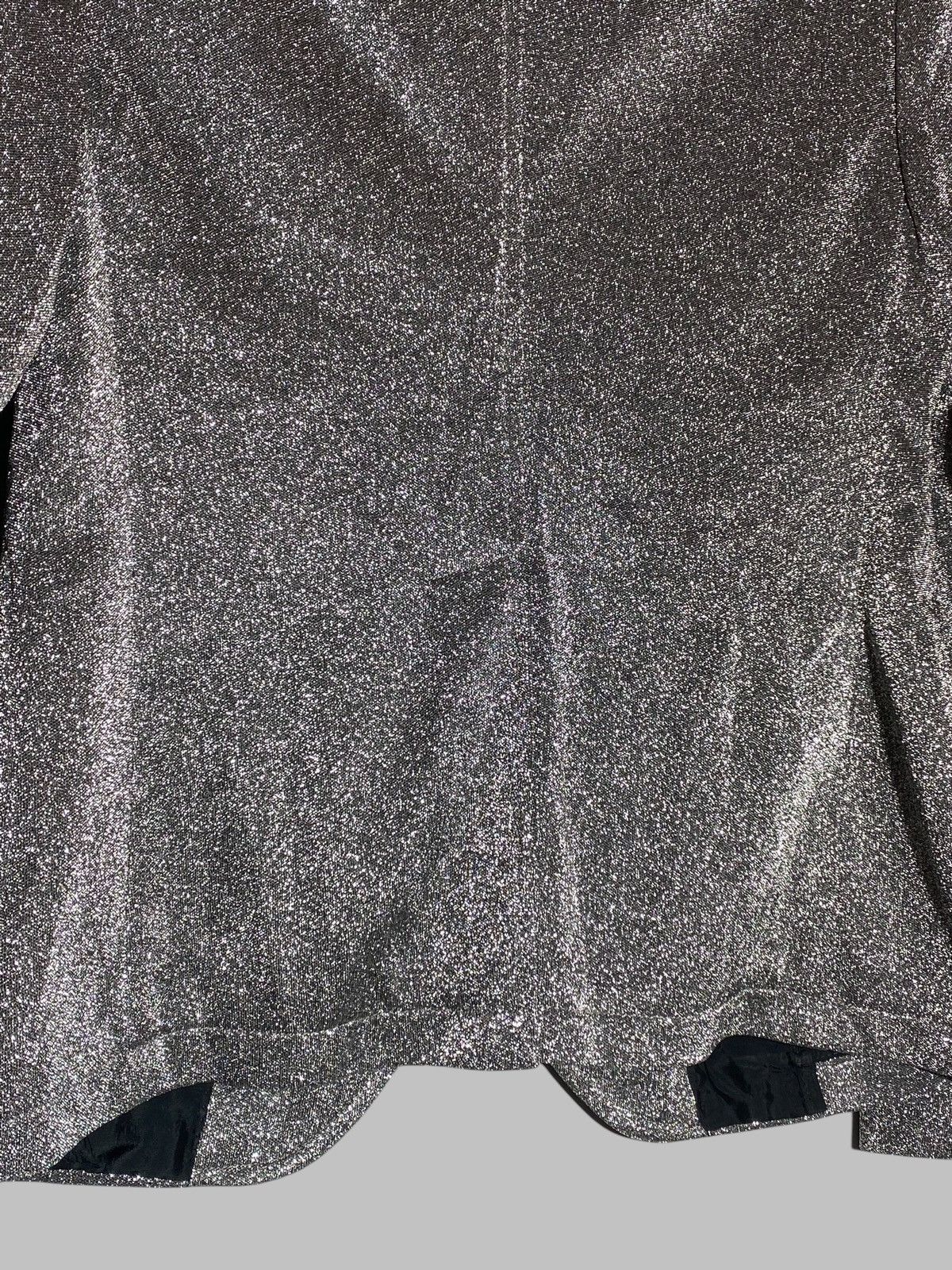 Tagliatore Tagliatore Women’s Glitter Silver Blazer Jacket Size L / US 10 / IT 46 - 16 Thumbnail