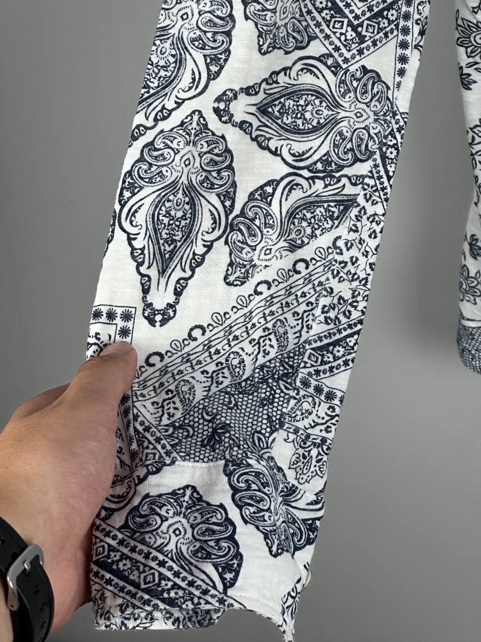 Alpha Studio Alpha Studio Luxury Printed Slim Shirt Size US S / EU 44-46 / 1 - 12 Thumbnail