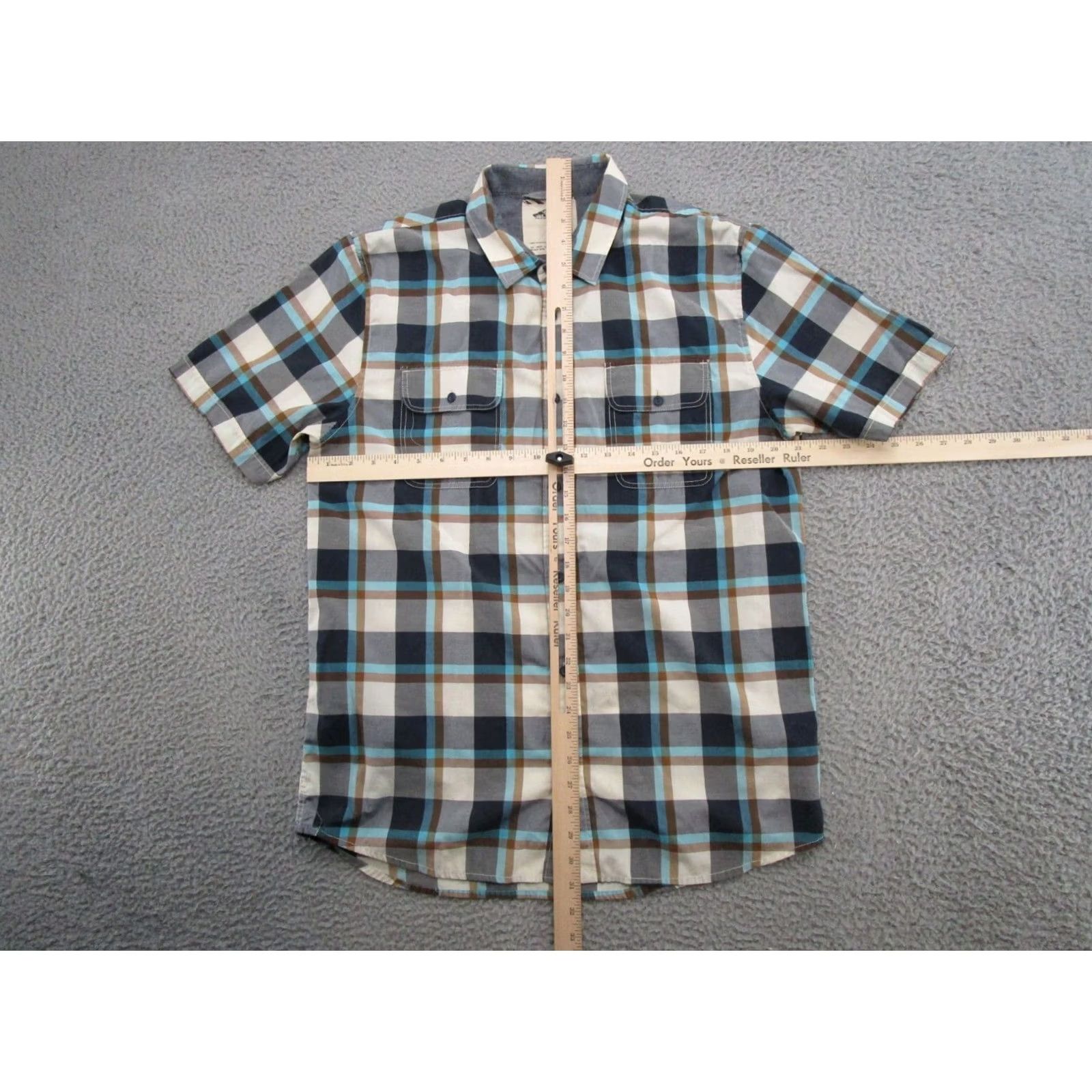 Vans VANS Plaid Short Sleeve Button-Up Shirt M Mens Multicolor Pattern 90s Preppy Pocket Off the Wall Shirt Size US M / EU 48-50 / 2 - 5 Thumbnail