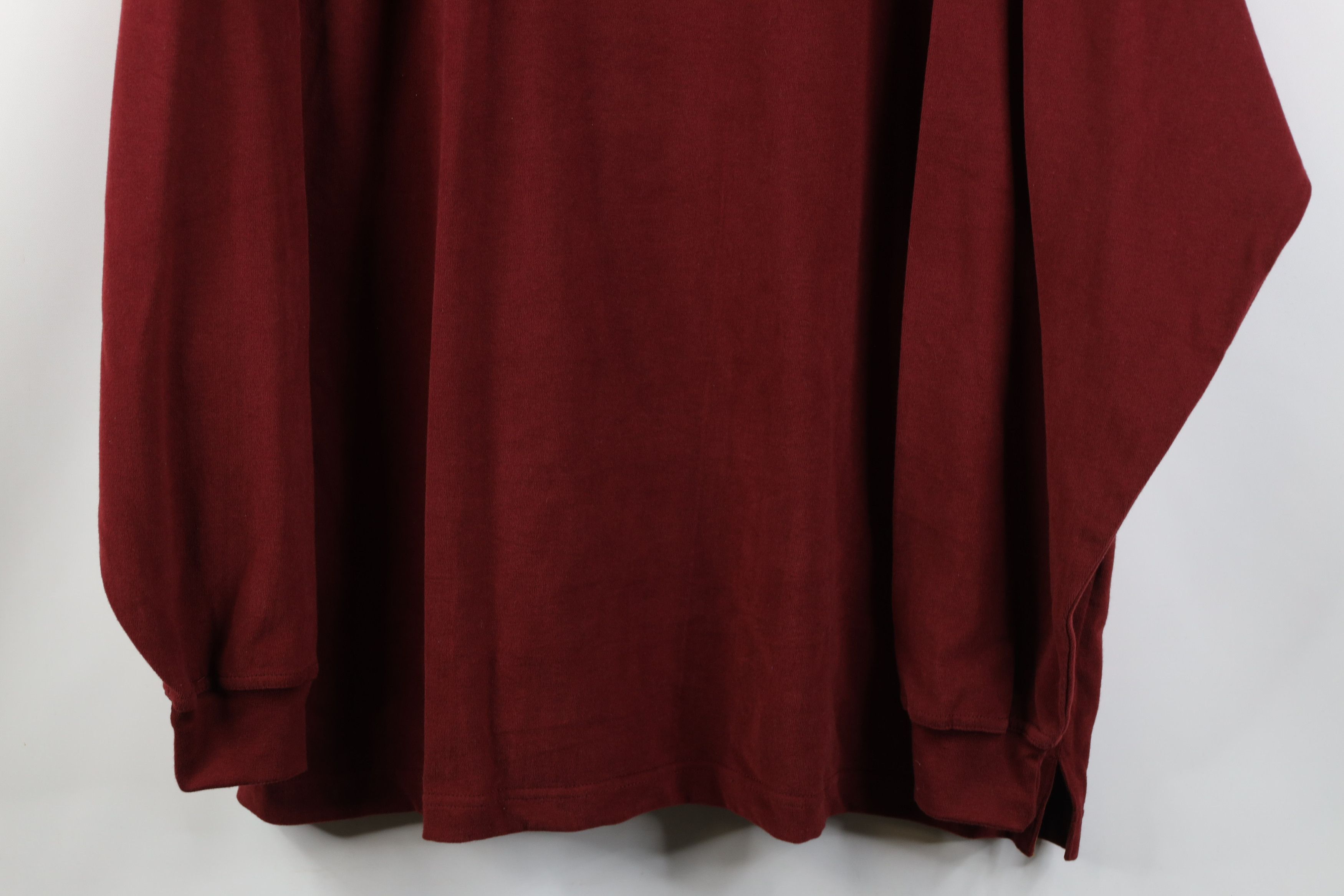 Vintage Deadstock Vintage 90s Streetwear Long Sleeve Rugby Polo Red Size US L / EU 52-54 / 3 - 3 Thumbnail