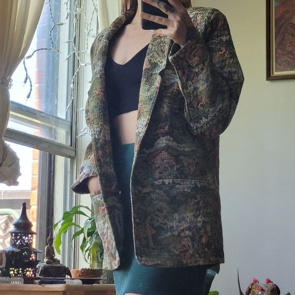Vintage Vintage Cowboy woven pattern tapestry jacket size xl Size XL / US 12-14 / IT 48-50 - 7 Thumbnail