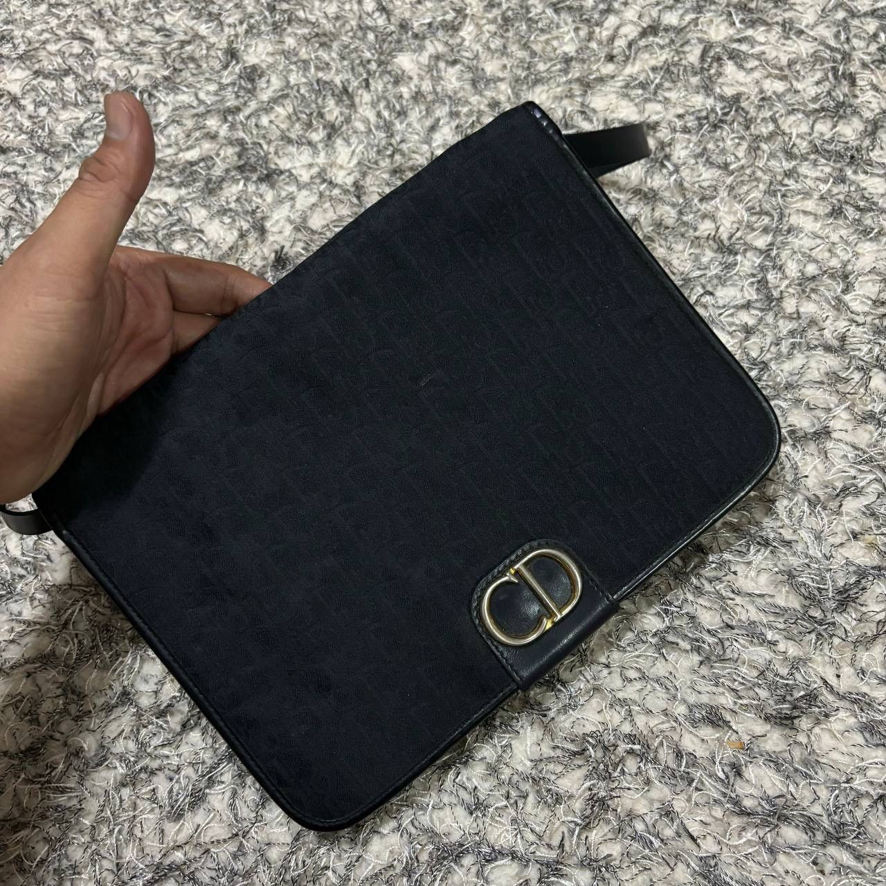 Christian Dior Monsieur Vtg Christian Dior Honeycomb Trotter Monogram Shoulder Bag Size ONE SIZE - 4 Thumbnail