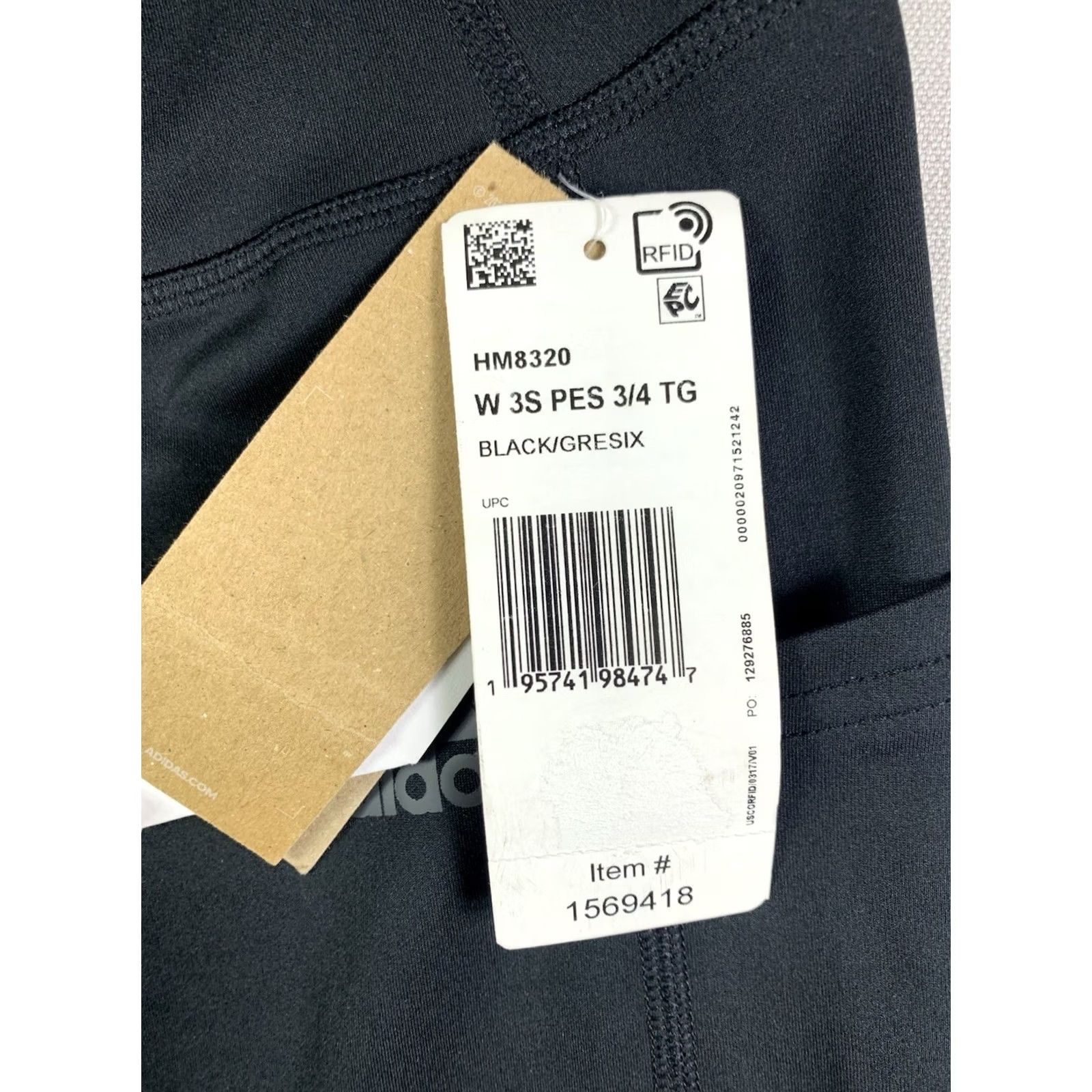 Adidas Adidas Women's black yoga Aeroready 3/4 Tights w/ Media Pockets HM8320 XS Small Bodywear Nike? Size ONE SIZE - 7 Thumbnail