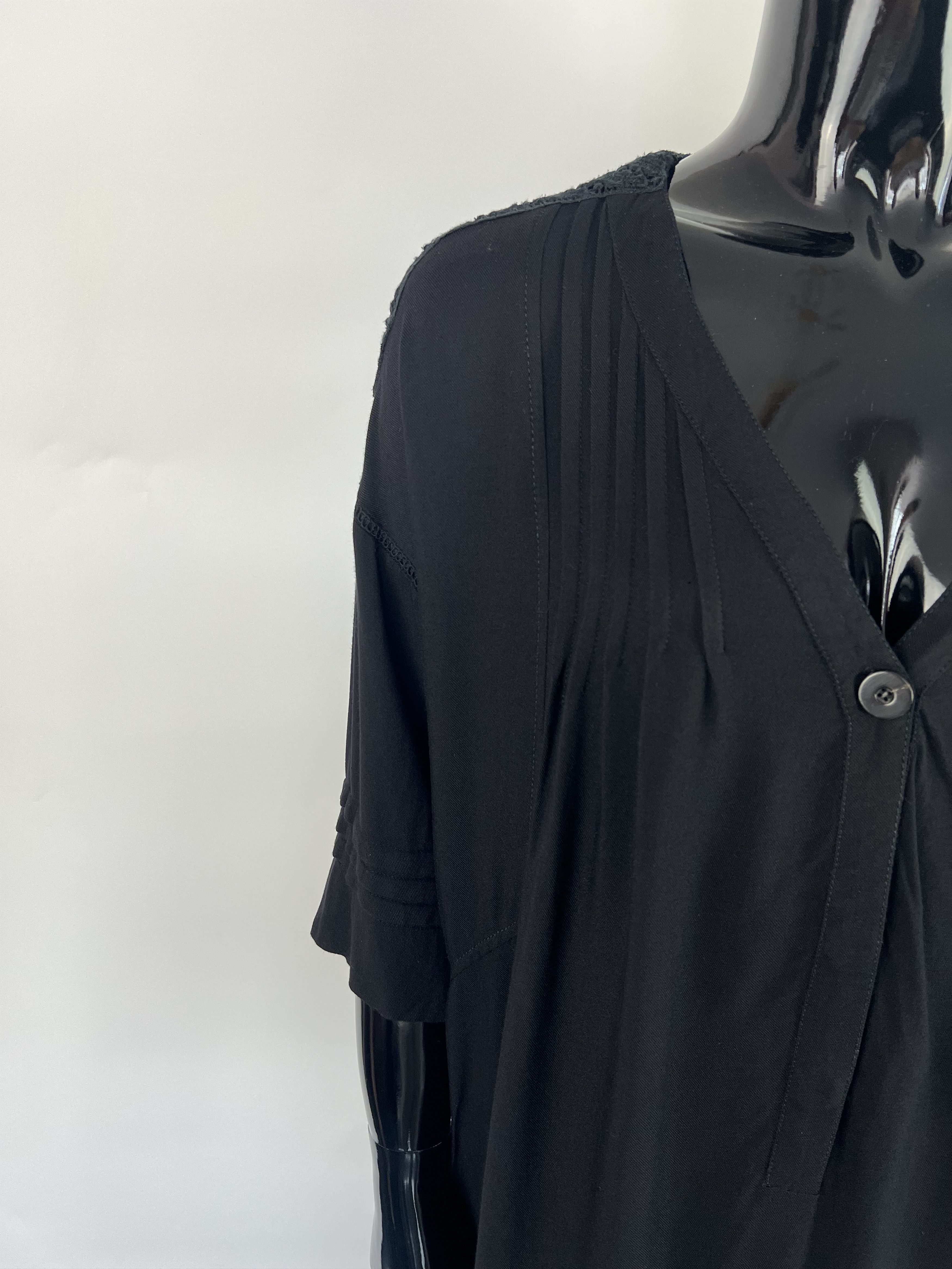 Sandro Sandro Vintage Black V-Neck Short Dress Size 2 Size M / US 6-8 / IT 42-44 - 8 Thumbnail