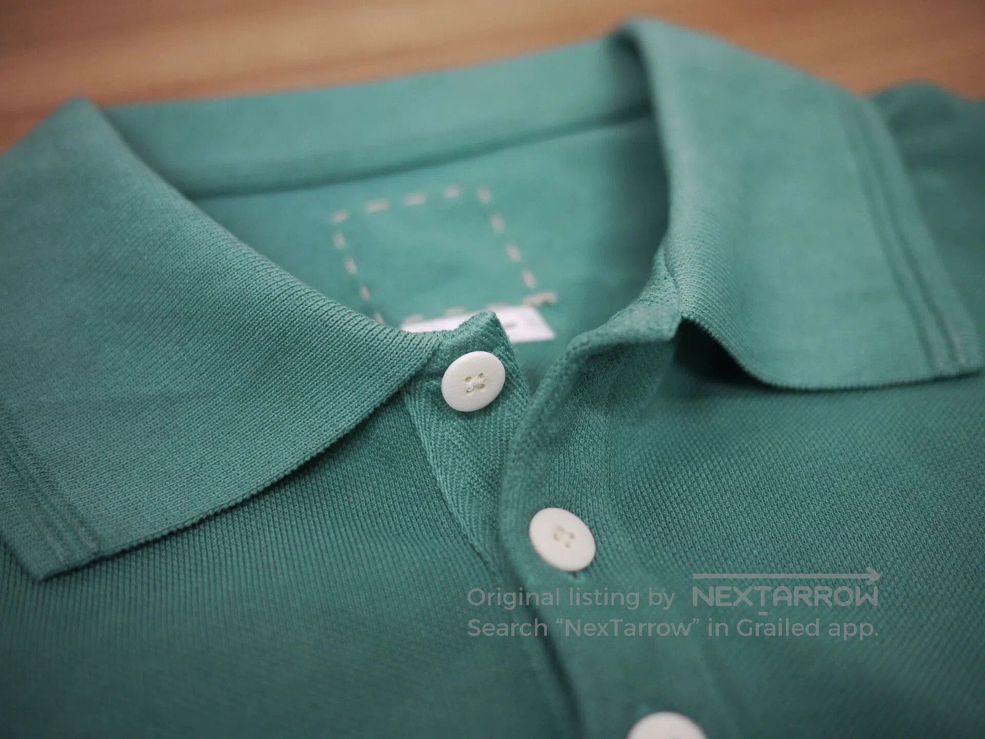 Visvim Green Short Sleeve Polo Shirt. Size US XXL / EU 58 / 5 - 5 Thumbnail