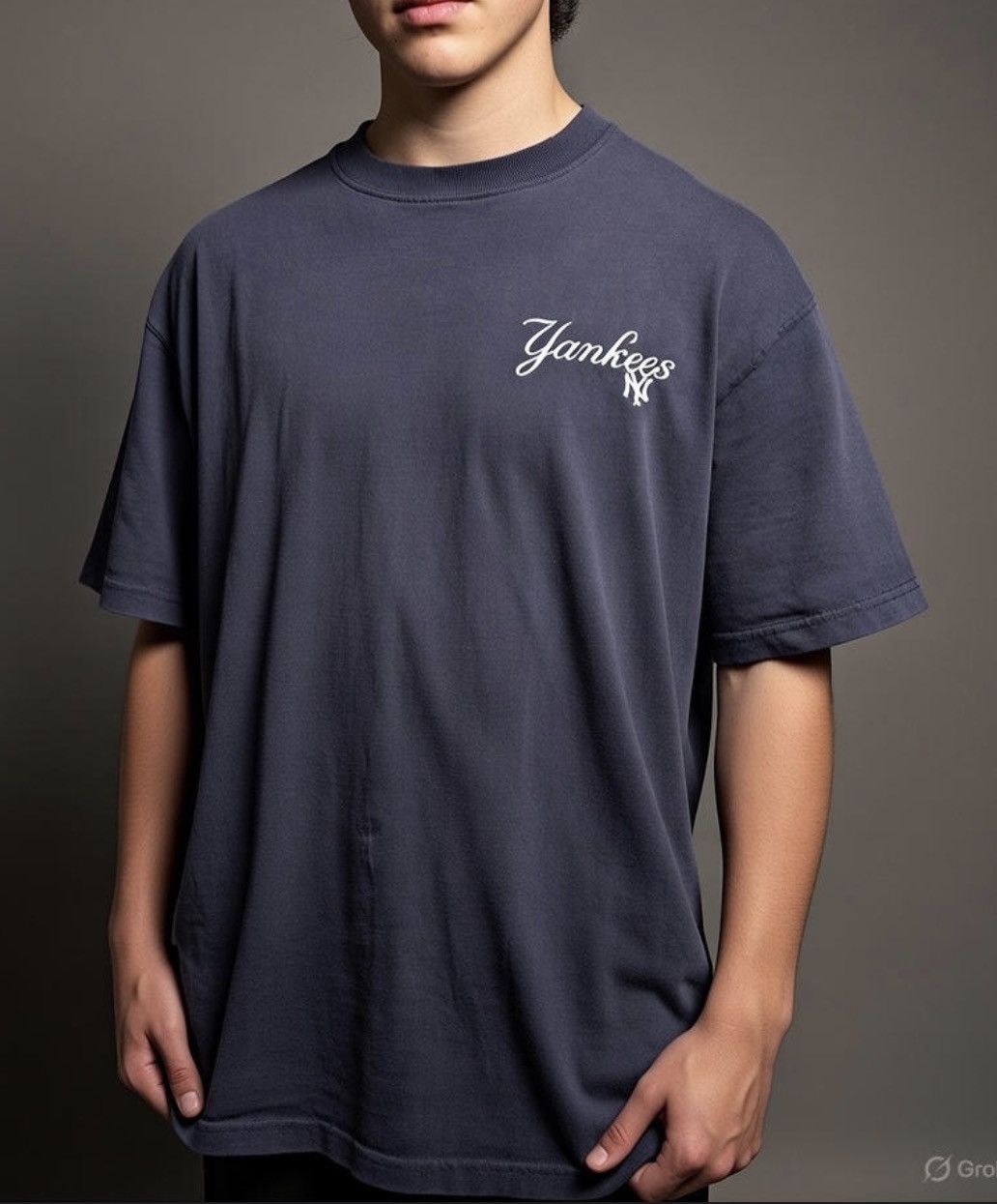 Majestic Vintage 90s Majestic NY Yankees Embroidered Script Tee Size US XL / EU 56 / 4 - 2 Thumbnail