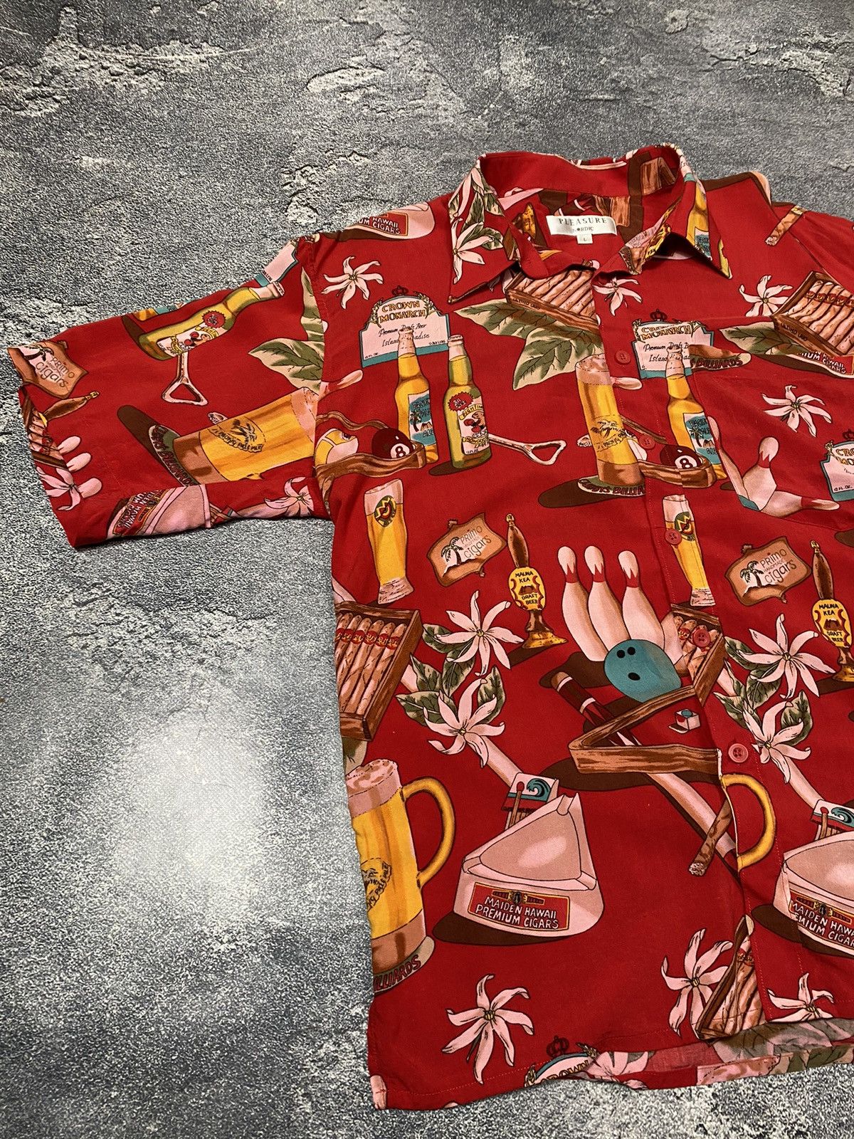 Japanese Brand × Vintage Vintage PLEASURE Nordic Hawaii Mambo shirt Size US L / EU 52-54 / 3 - 4 Thumbnail