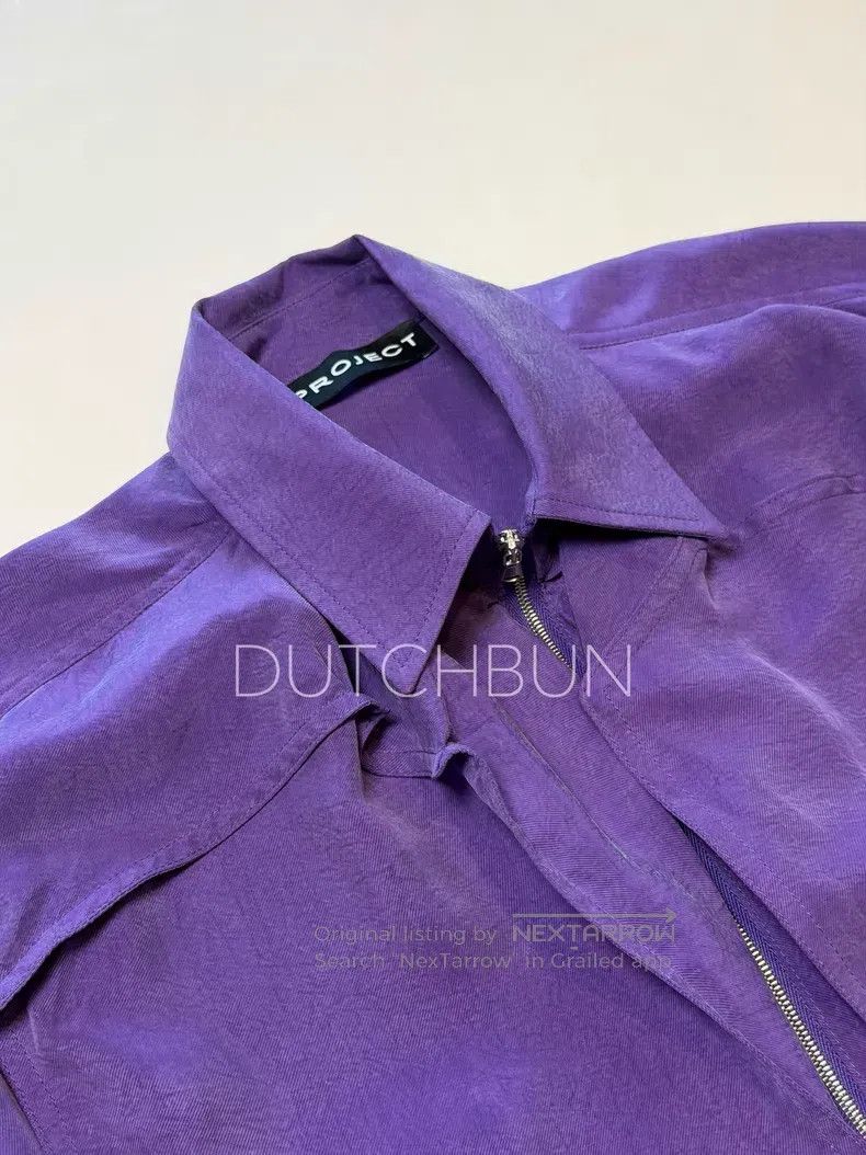 Y/Project Y/Project State Present Purple Zip-Up Shirt Size XXS / US 00 / IT 34 - 7 Thumbnail