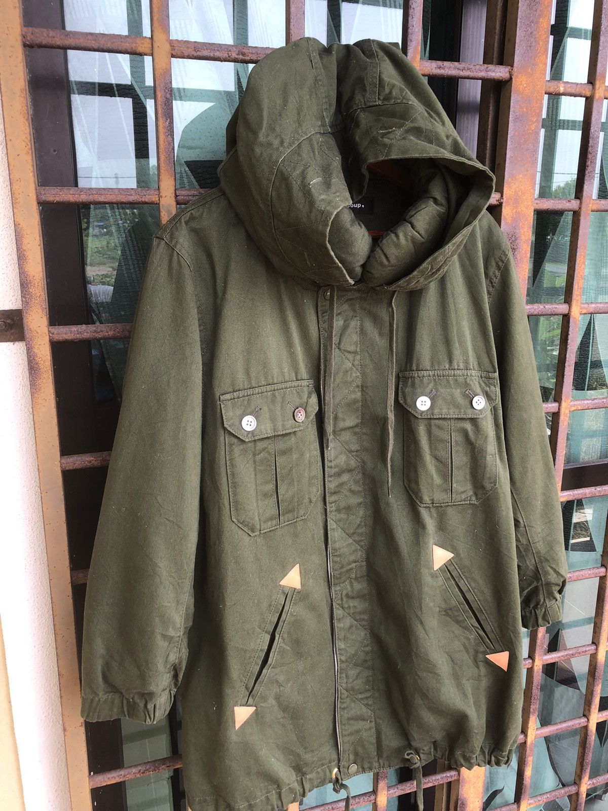 mercibeaucoup Mercibeaucoup Green Parka Jacket With Hodie Size XS / US 0-2 / IT 36-38 - 2 Thumbnail