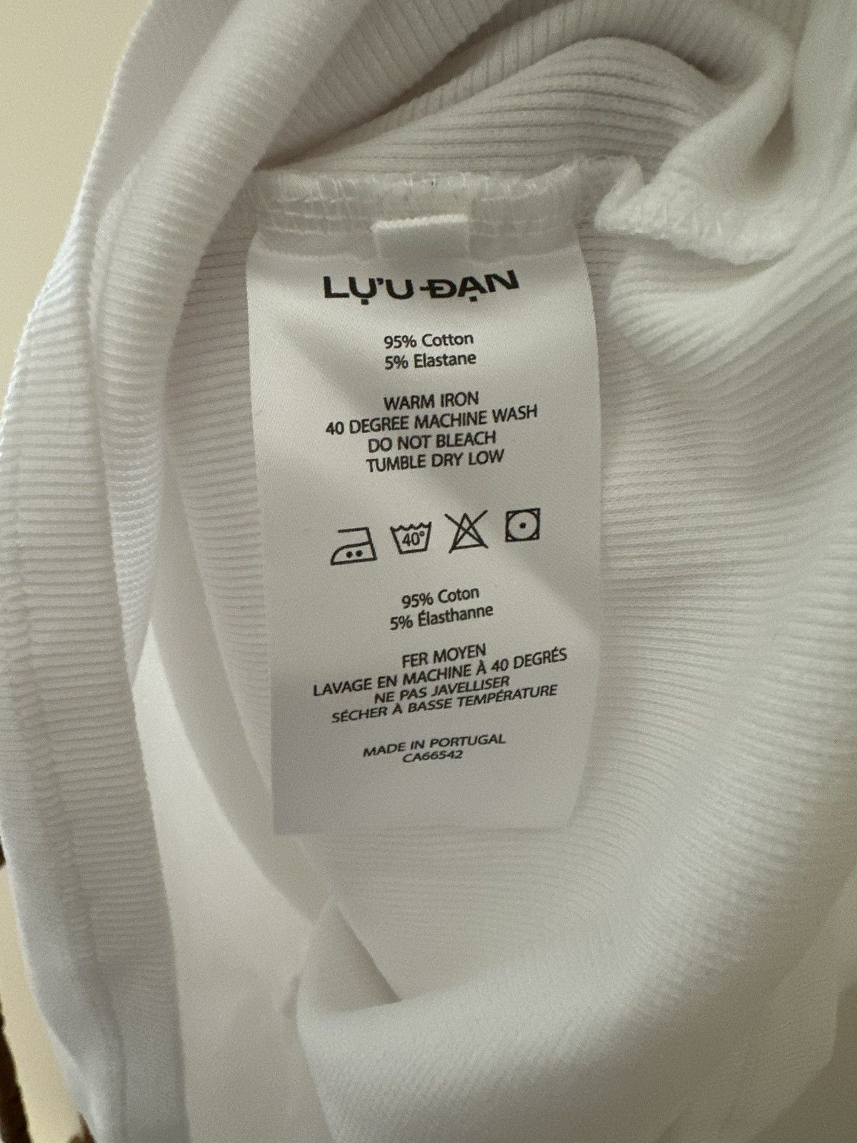 LUU DAN LUU DAN white tank top Size US XL / EU 56 / 4 - 4 Thumbnail