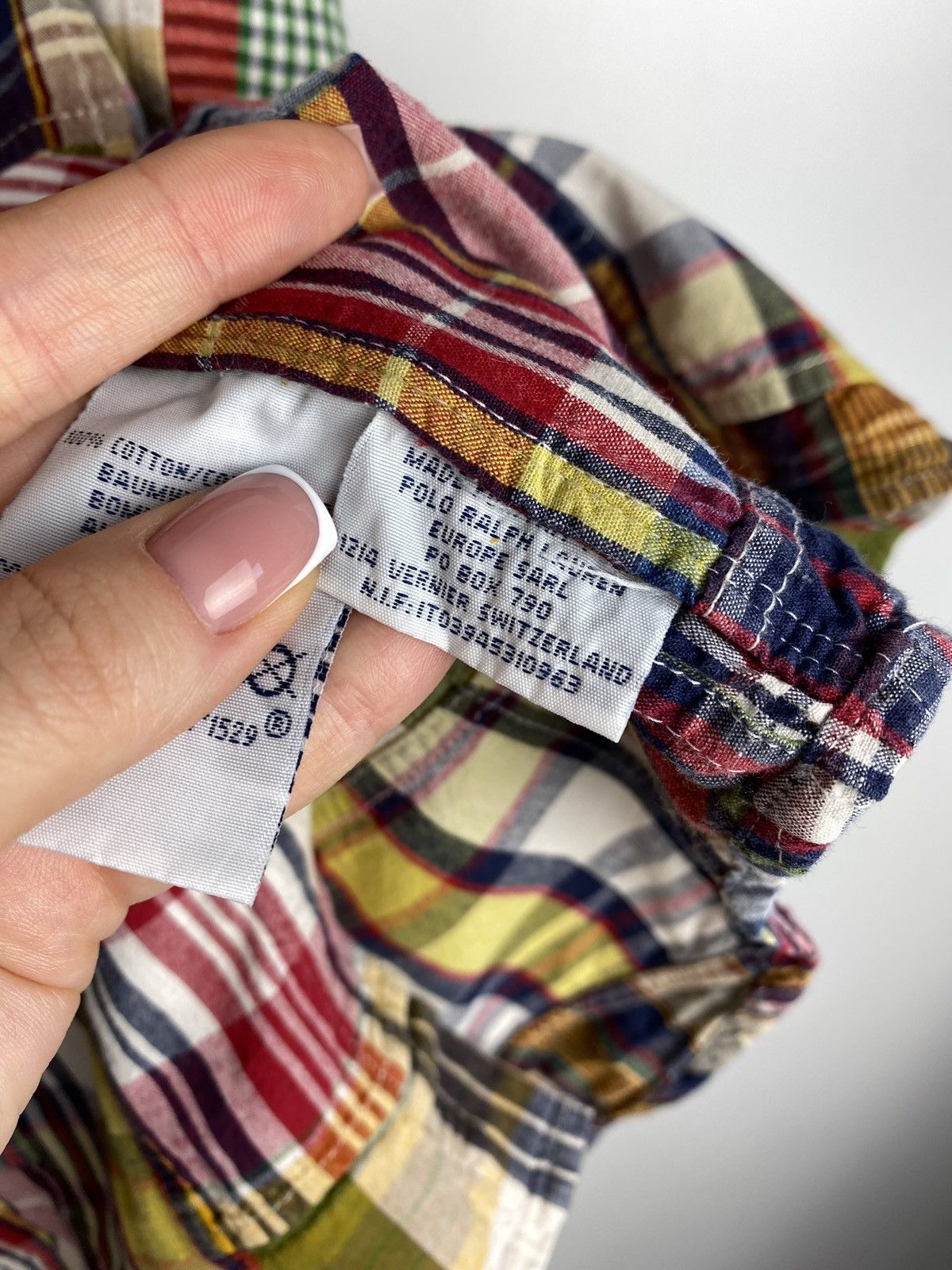 Polo Ralph Lauren Polo by Ralph Lauren VTG patchwork S/S button up shirt Size US L / EU 52-54 / 3 - 14 Thumbnail