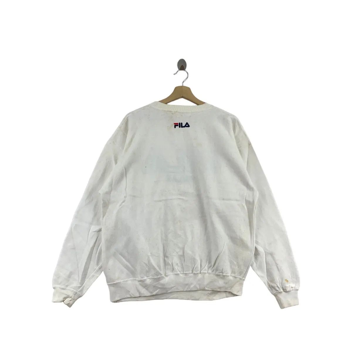 Fila Vintage 90’ FILA BIELLA ITALIA Embroidered Logo Sweatshirt Size M / US 6-8 / IT 42-44 - 4 Thumbnail