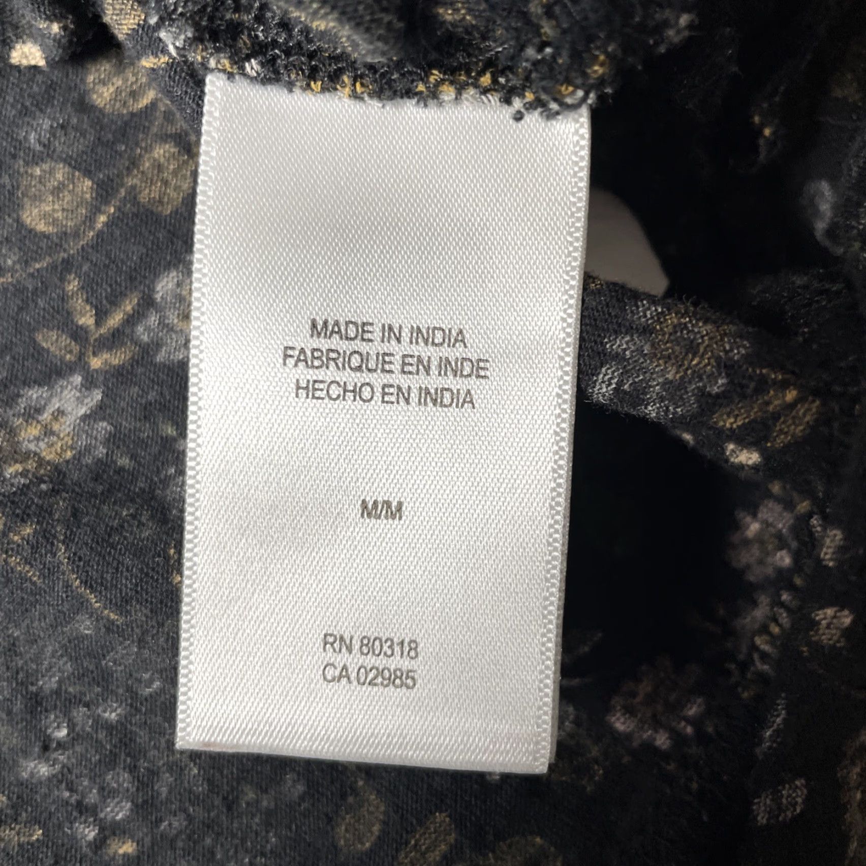 Lucky Brand Lucky Brand Tank M Black Yellow Floral Print Sleeveless Boho Crochet Embroidered Dainty Knit Shirt Women Size M / US 6-8 / IT 42-44 - 6 Thumbnail