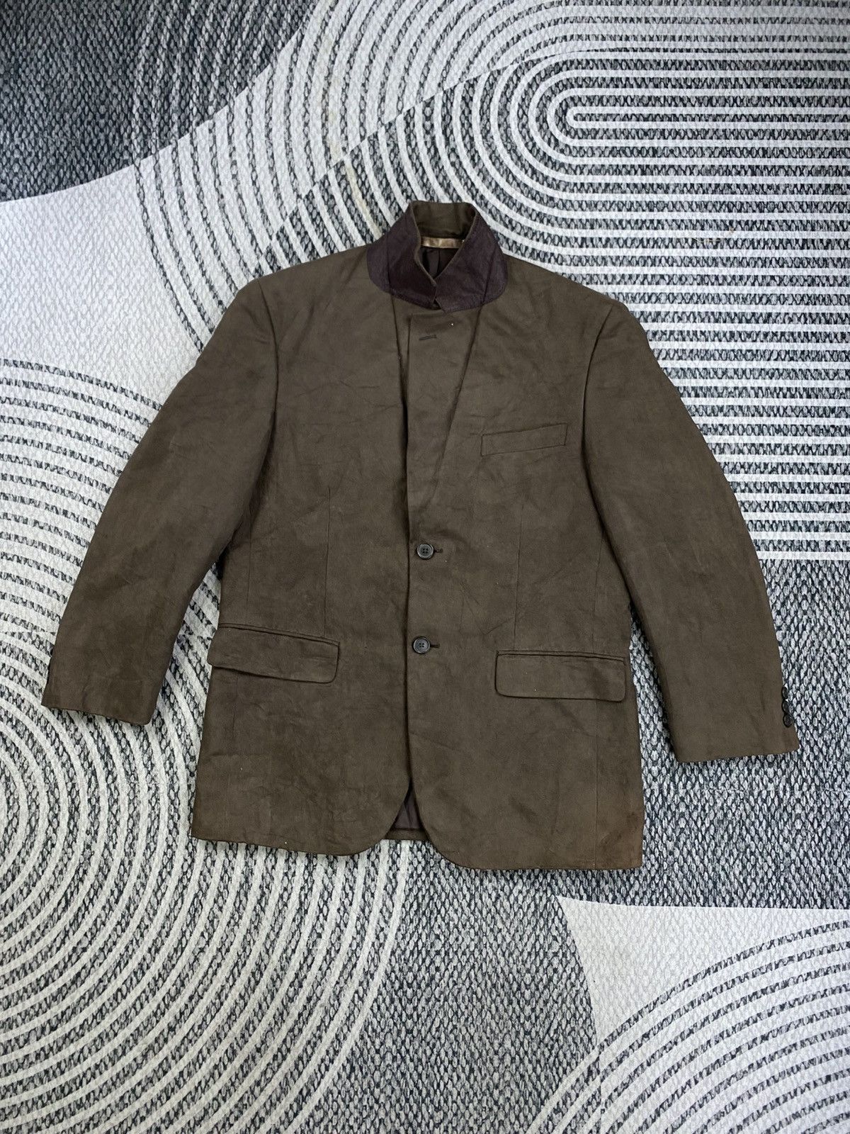Kansai Yamamoto Vintage Kansai Japan Dark Brown Blazer Jacket Size US M / EU 48-50 / 2 - 5 Thumbnail