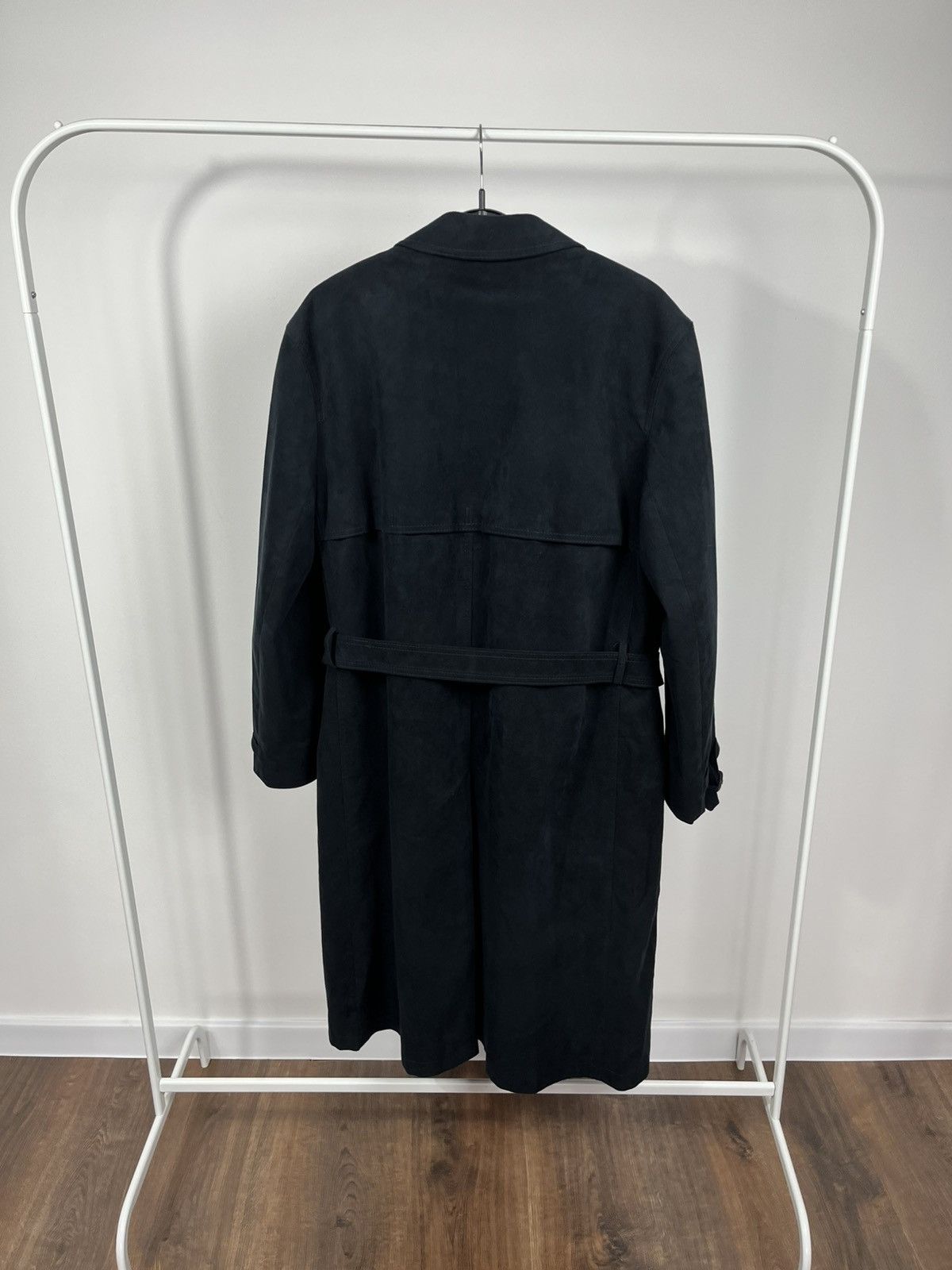 Other Lodenfrey Suede Trench Coat Long Belted Wool Lined Mens Size US XL / EU 56 / 4 - 14 Thumbnail