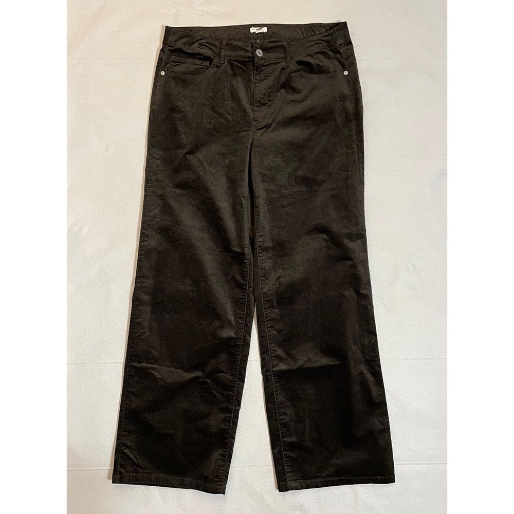 J. Jill New J. Jill Velvet Straight Leg Cotton Brown Pants Size 16 Size 38" / US 16 / IT 52 - 3 Thumbnail