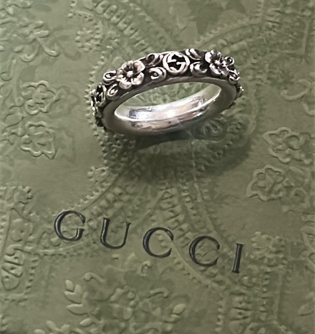 Gucci Gucci Interlocking G Flower Ring Ag925 Size ONE SIZE - 7 Thumbnail