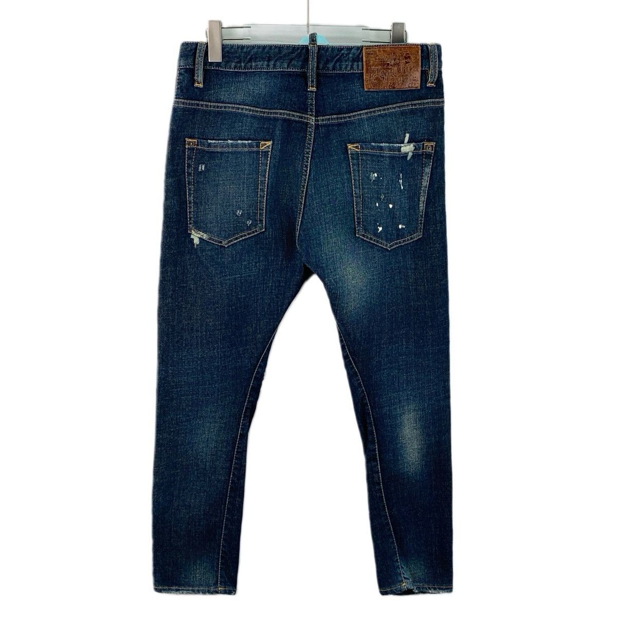 Dsquared2 Dsquared2 Dark Blue Washed Vintage Ripped Denim Pants K26WX Size US 28 / EU 44 - 2 Thumbnail