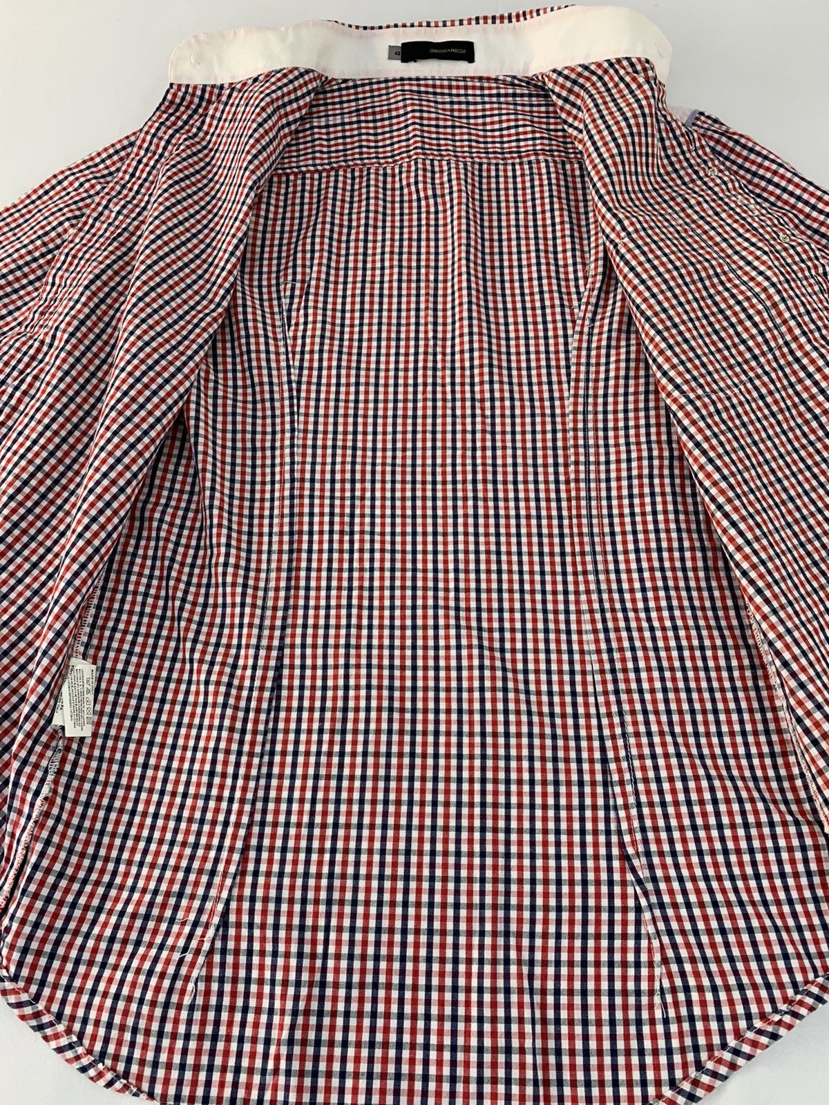 Dsquared2 Dsquared2 Gingham Longsleeve Button Up Single Pocket Unisex Size US S / EU 44-46 / 1 - 6 Thumbnail