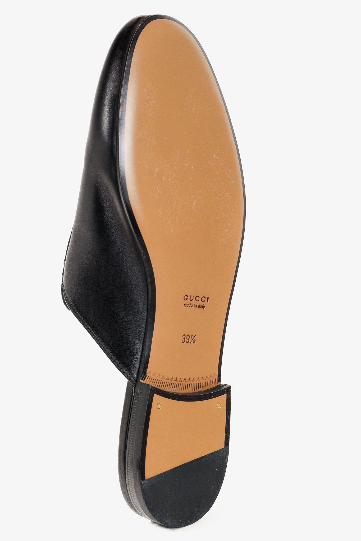Gucci Gucci Princetown Gold Horsebit Black Leather Slipper Mule Size US 9 / IT 39 - 5 Thumbnail