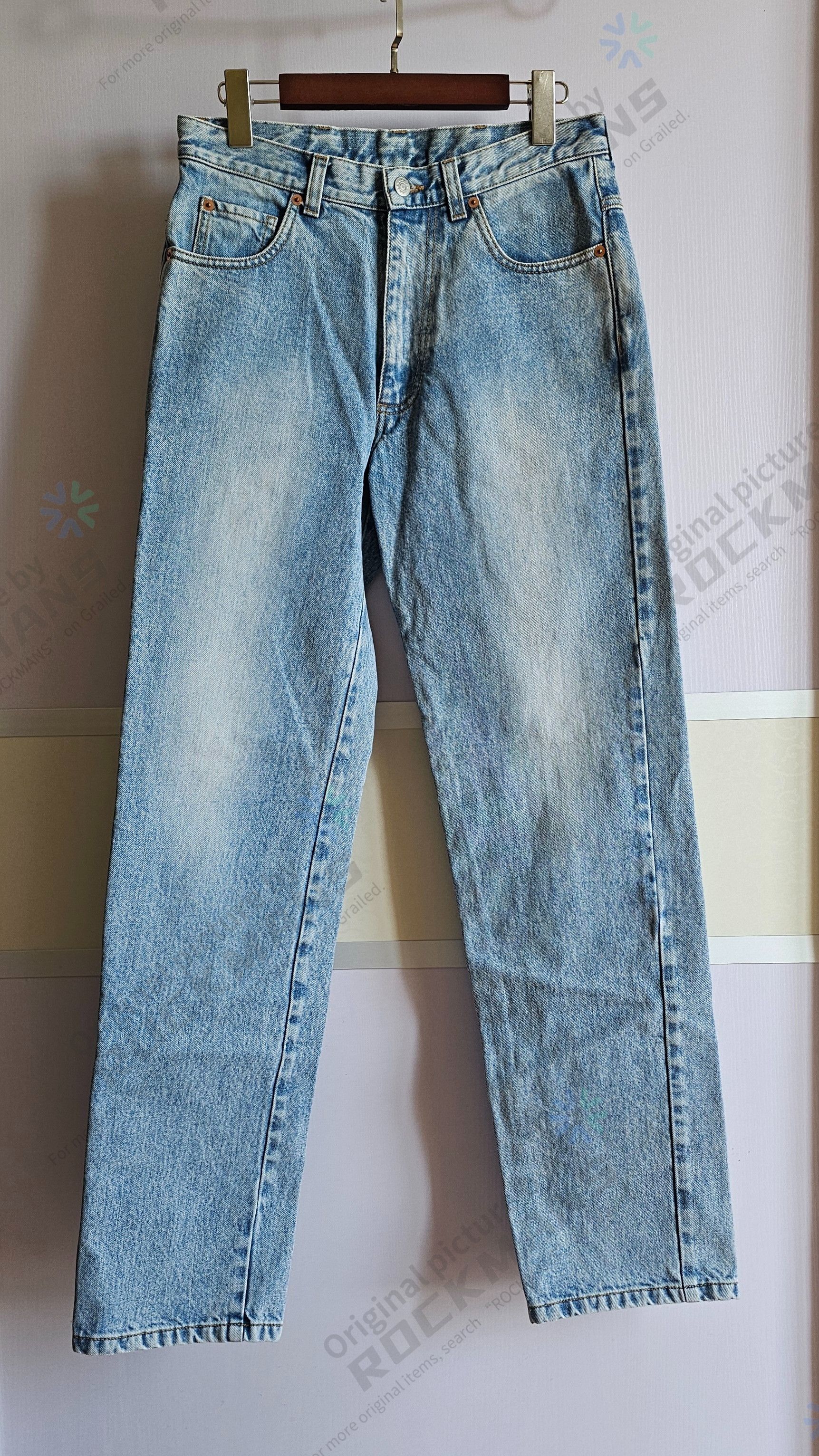 Gucci Gucci Eco-Bleached Distressed Straight-Leg Jeans Size 30 Size US 30 / EU 46 - 1 Thumbnail