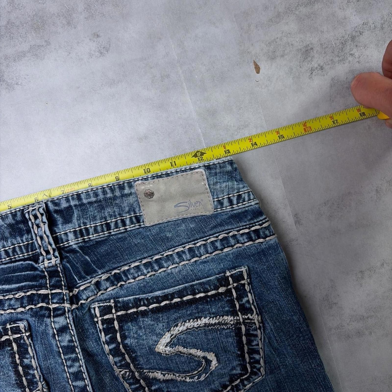 Silver Jeans Co. Y2K Blue Silver Jeans Grunge Suki Bootcut Denim Jeans Size 30" / US 8 / IT 44 - 6 Thumbnail