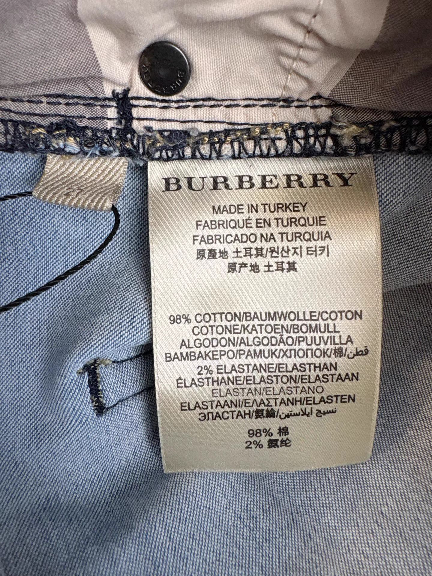 Burberry BURBERRY Washed Blue Jeans K1 Size US 27 - 4 Thumbnail