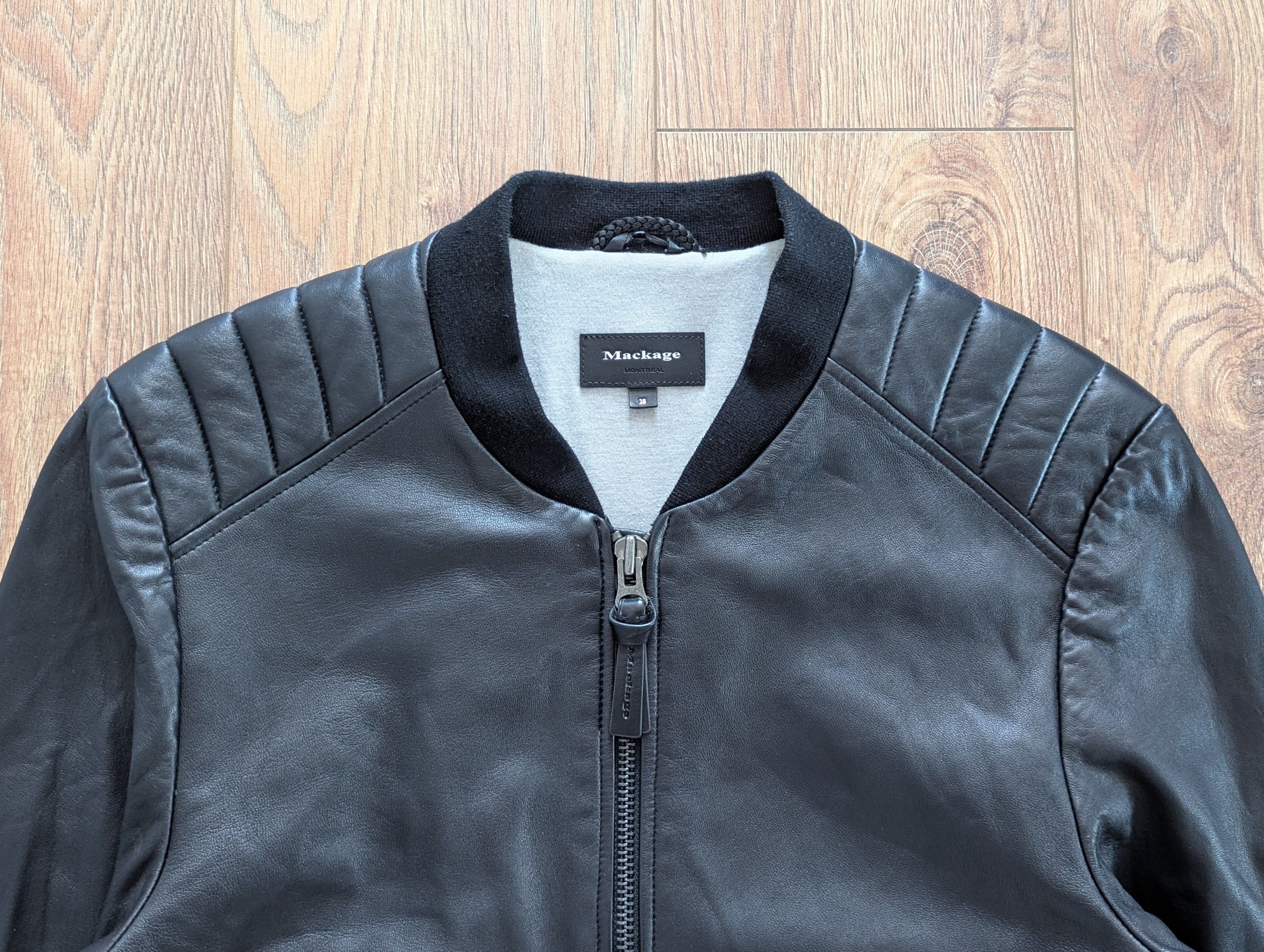 Leather × Mackage MACKAGE Montreal Leather Bomber Jacket Size S 38 Luxury Size US S / EU 44-46 / 1 - 2 Thumbnail