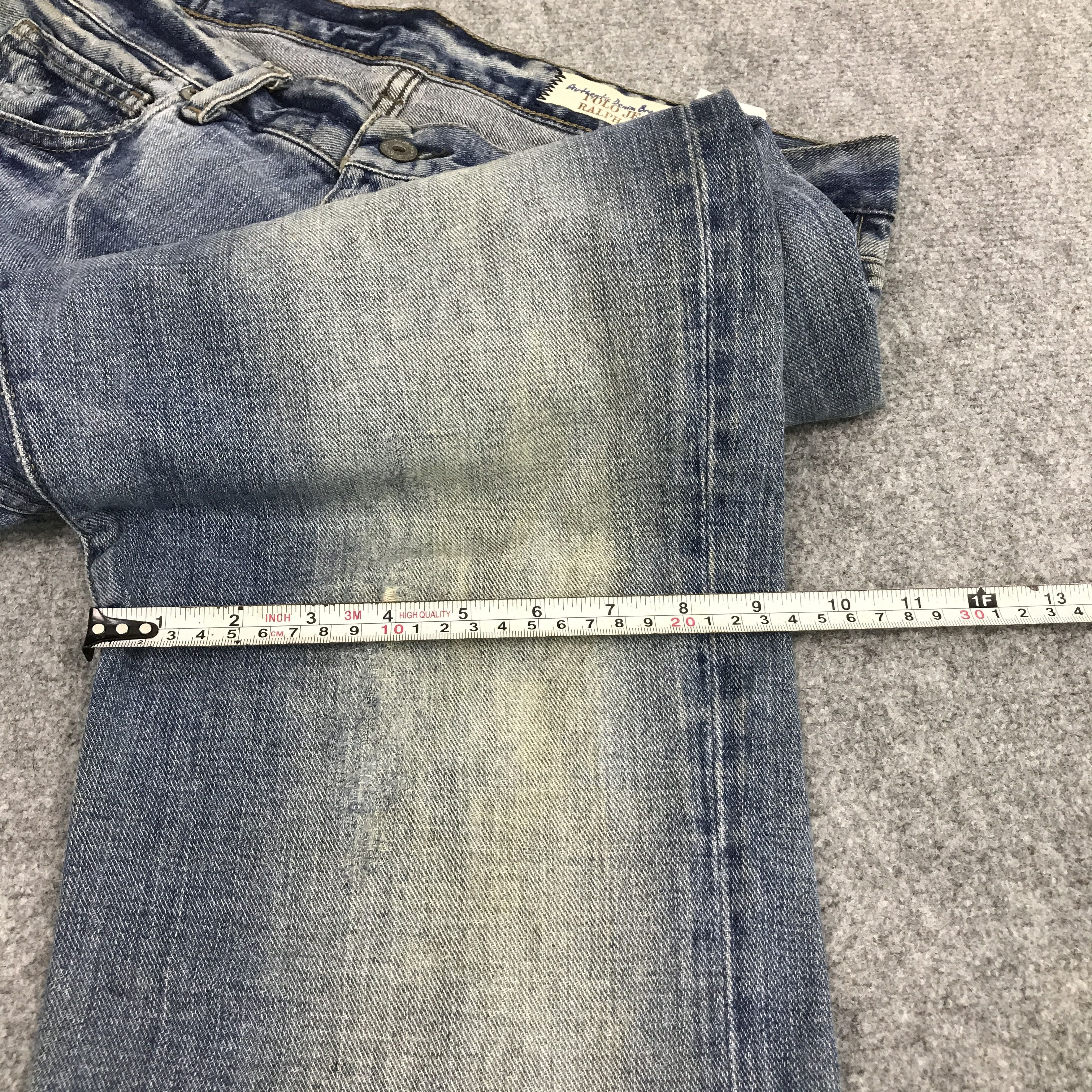Polo Ralph Lauren BAGGY POLO RALPH LAUREN FADED DENIM JEANS PANTS Size US 33 - 12 Thumbnail