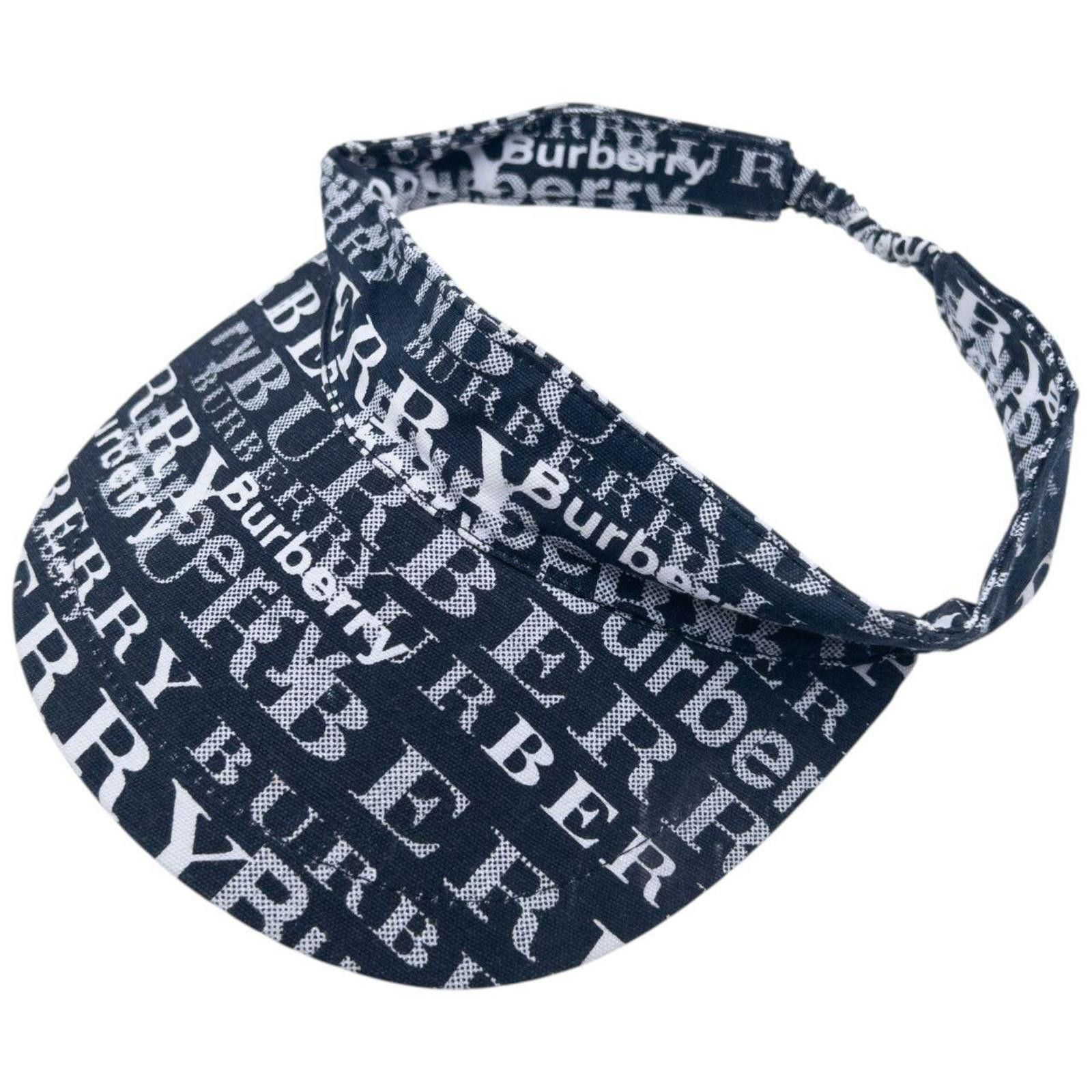Burberry Vintage 2000s Burberry Monogram Visor Hat Size ONE SIZE - 2 Thumbnail