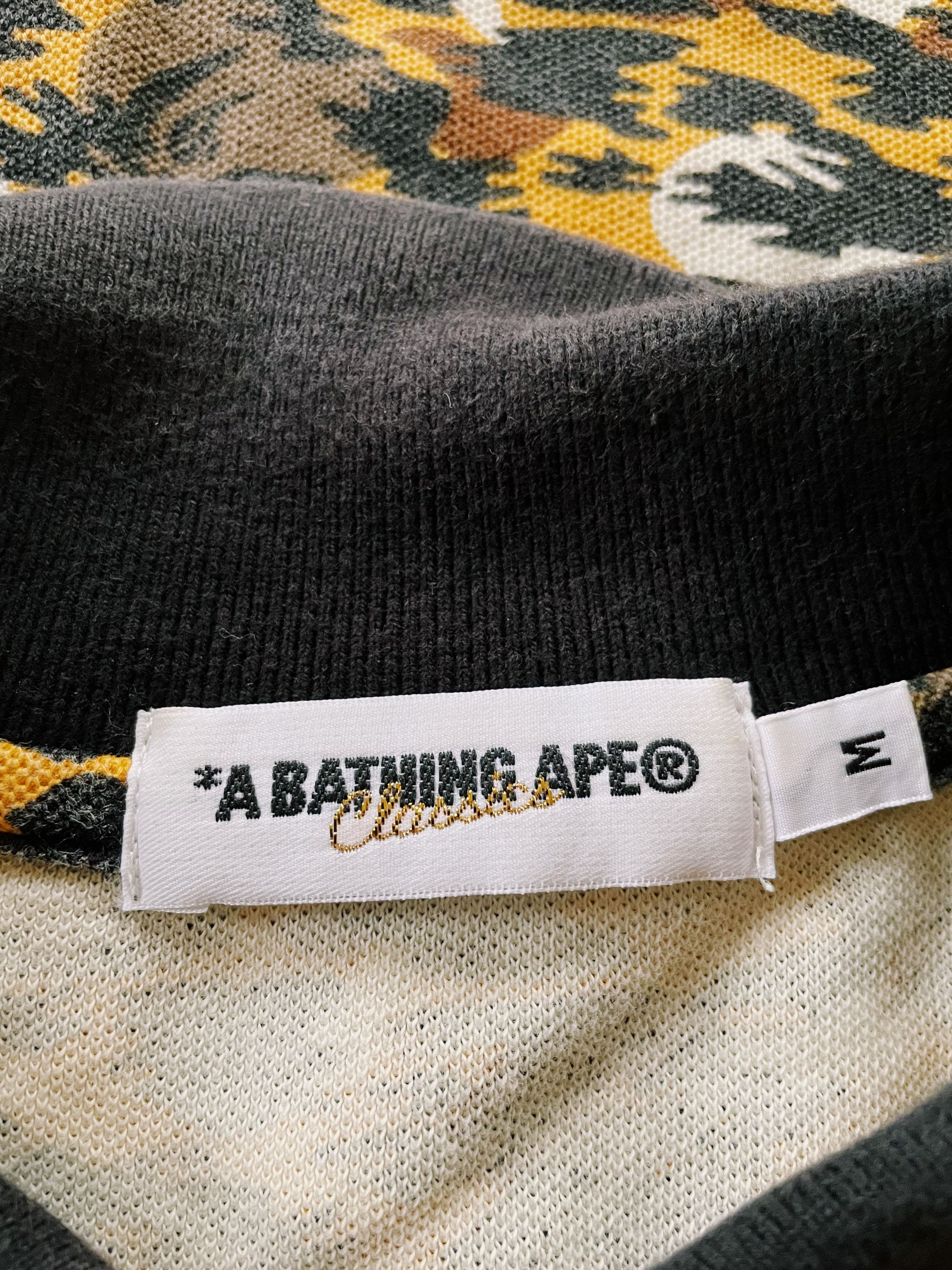 Bape Vintage Y2K Bape A Bathing Ape Leopard Camo Polo Size US M / EU 48-50 / 2 - 4 Thumbnail