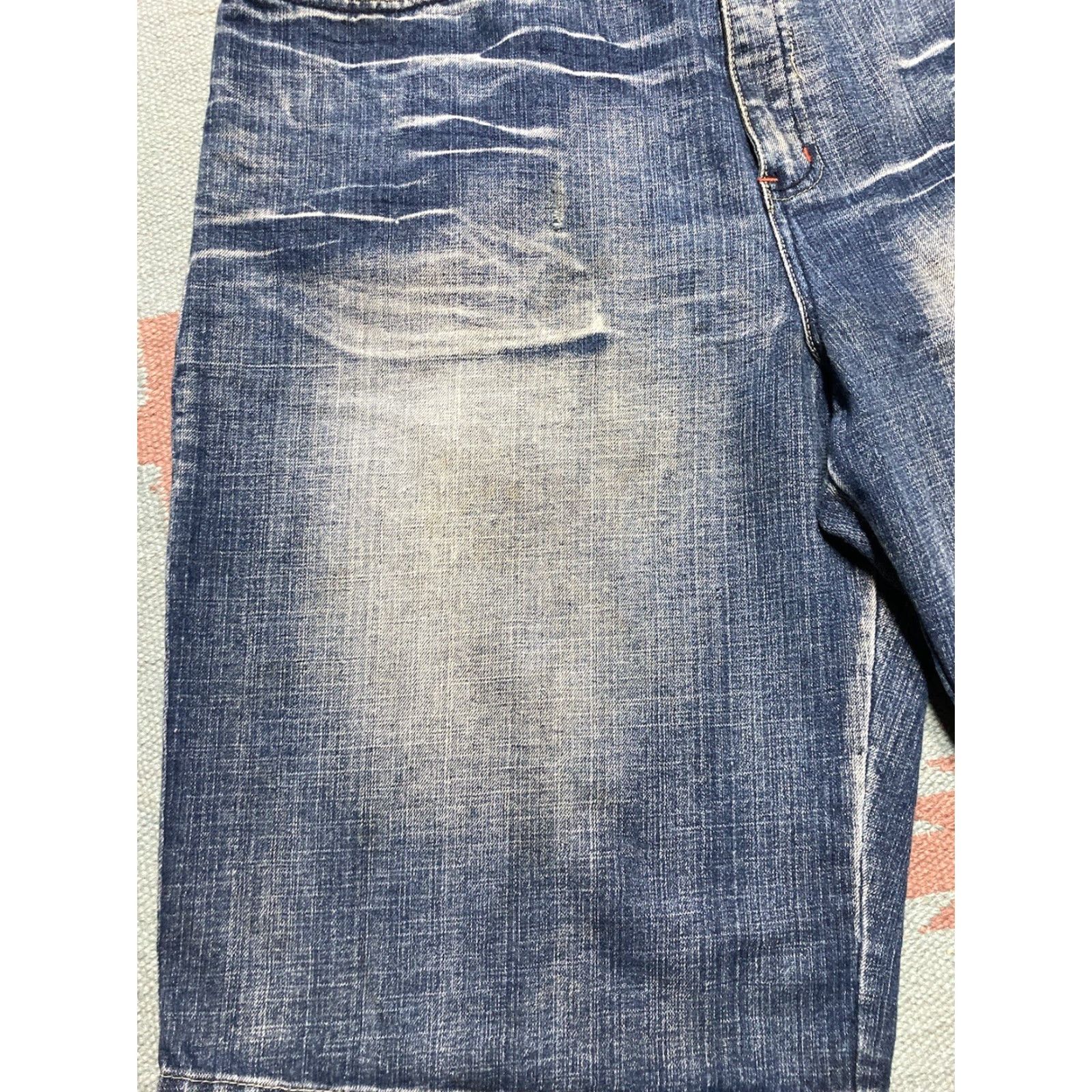 Southpole VINTAGE Brooklyn Xpress Baggy Jeans Shorts Jorts Men 40 Blue Wide Leg Skater 90s Southpole Size US 40 / EU 56 - 5 Thumbnail