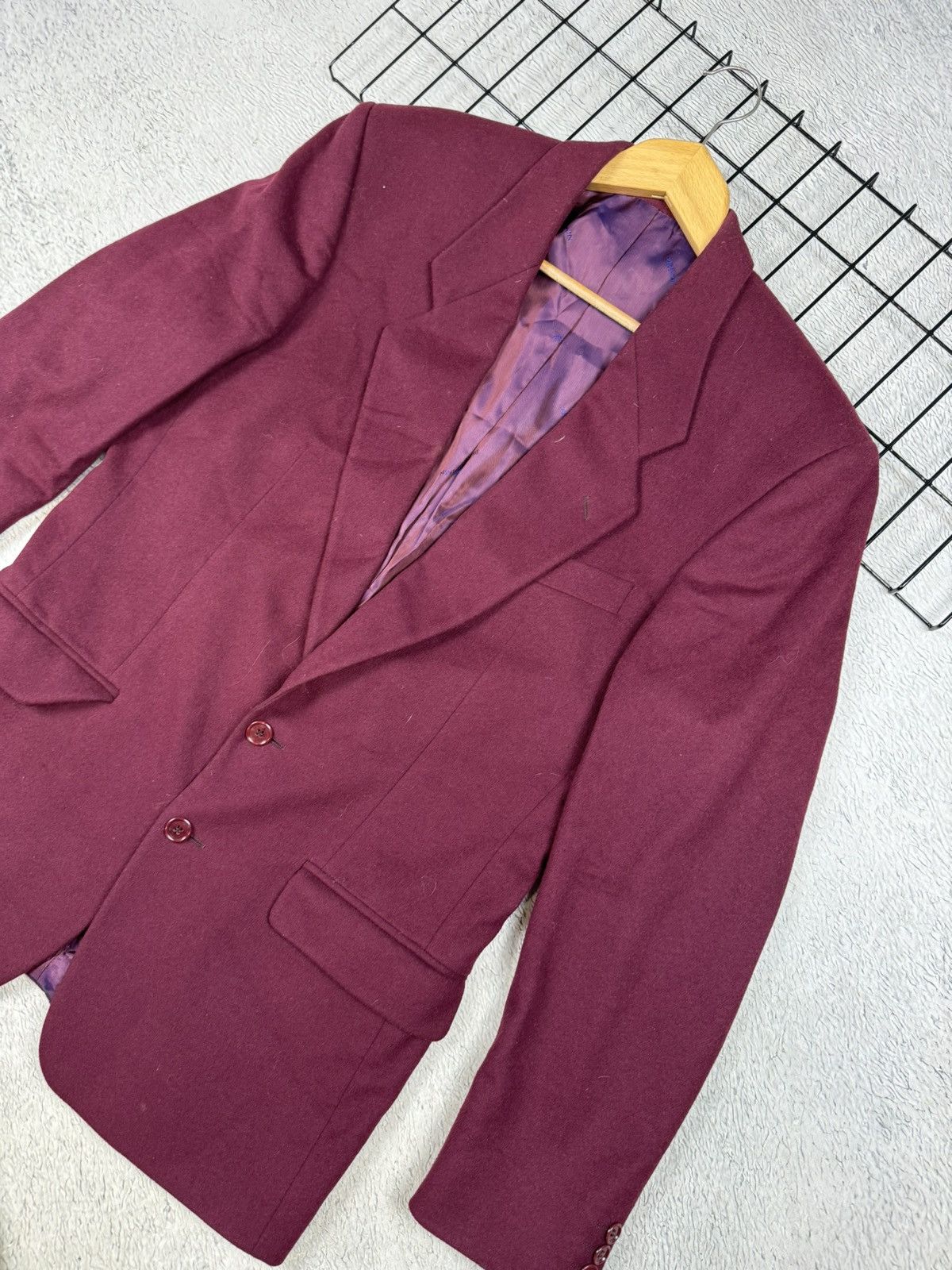 Balmain × Pierre Balmain × Vintage Pierre Balmain Men’s Suit Blazer Size L Vintage Wool Design Size 42R - 3 Thumbnail