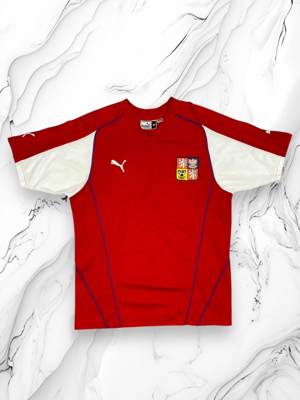 Puma × Vintage Vintage Puma Czech Republic National Soccer Jersey Size US M / EU 48-50 / 2 - 1 Thumbnail