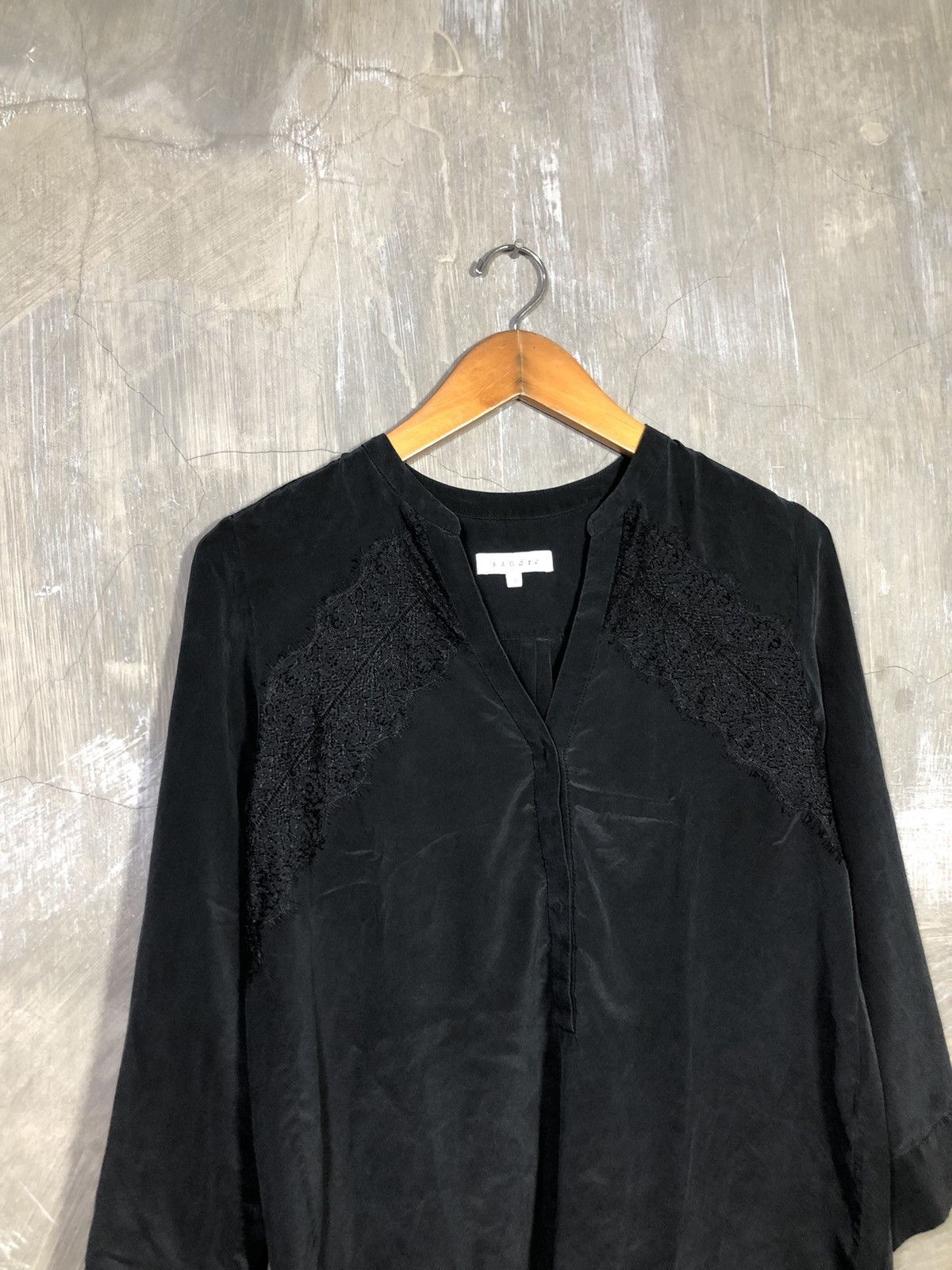Designer × Sandro × Vintage Sandro Tops Blouse With Mesh Size XS / US 0-2 / IT 36-38 - 2 Thumbnail