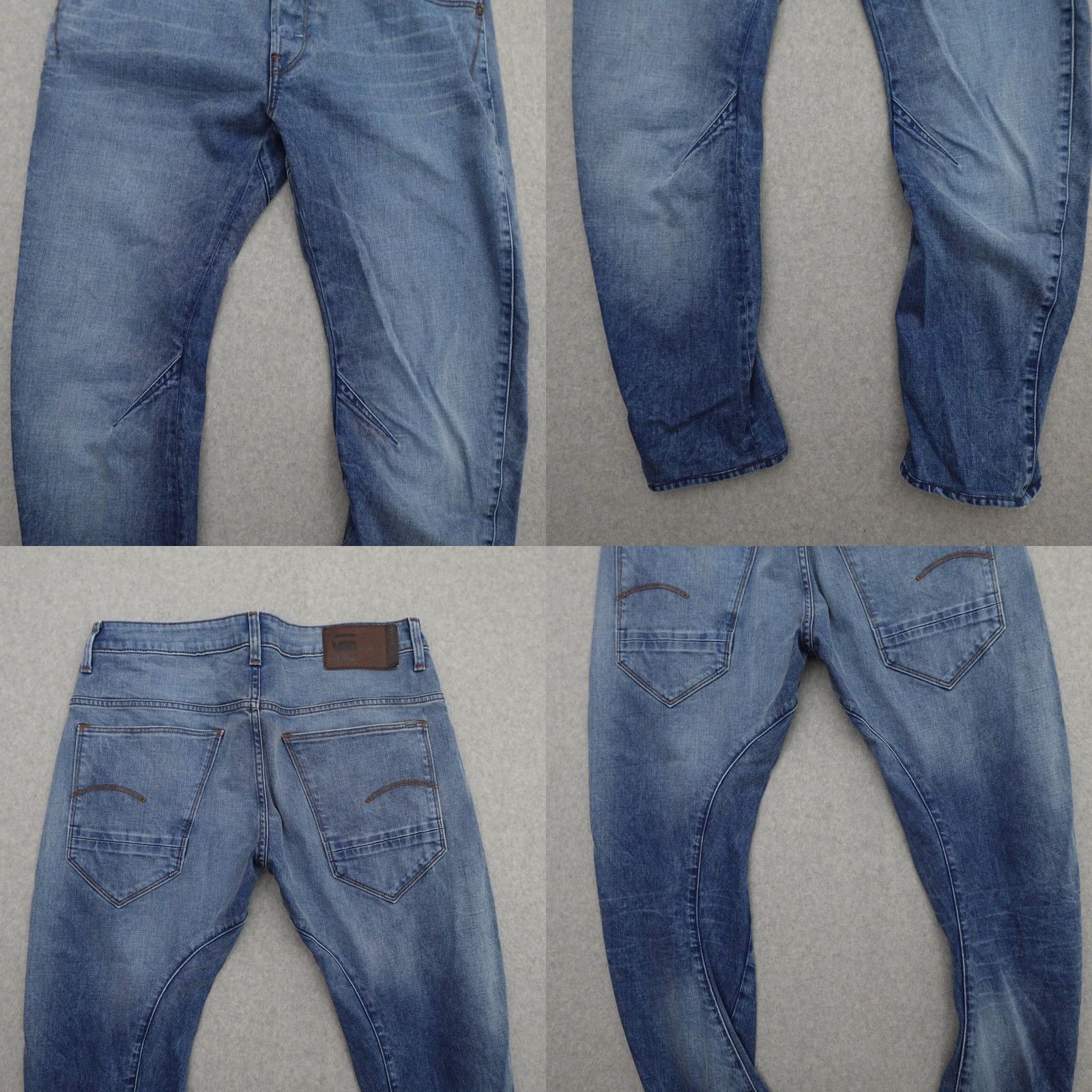 G-Star G-Star Arc Jeans Slim Blue Denim Mens 32 (32X27) 3D Slim Fit Jeans Size US 32 / EU 48 - 9 Thumbnail