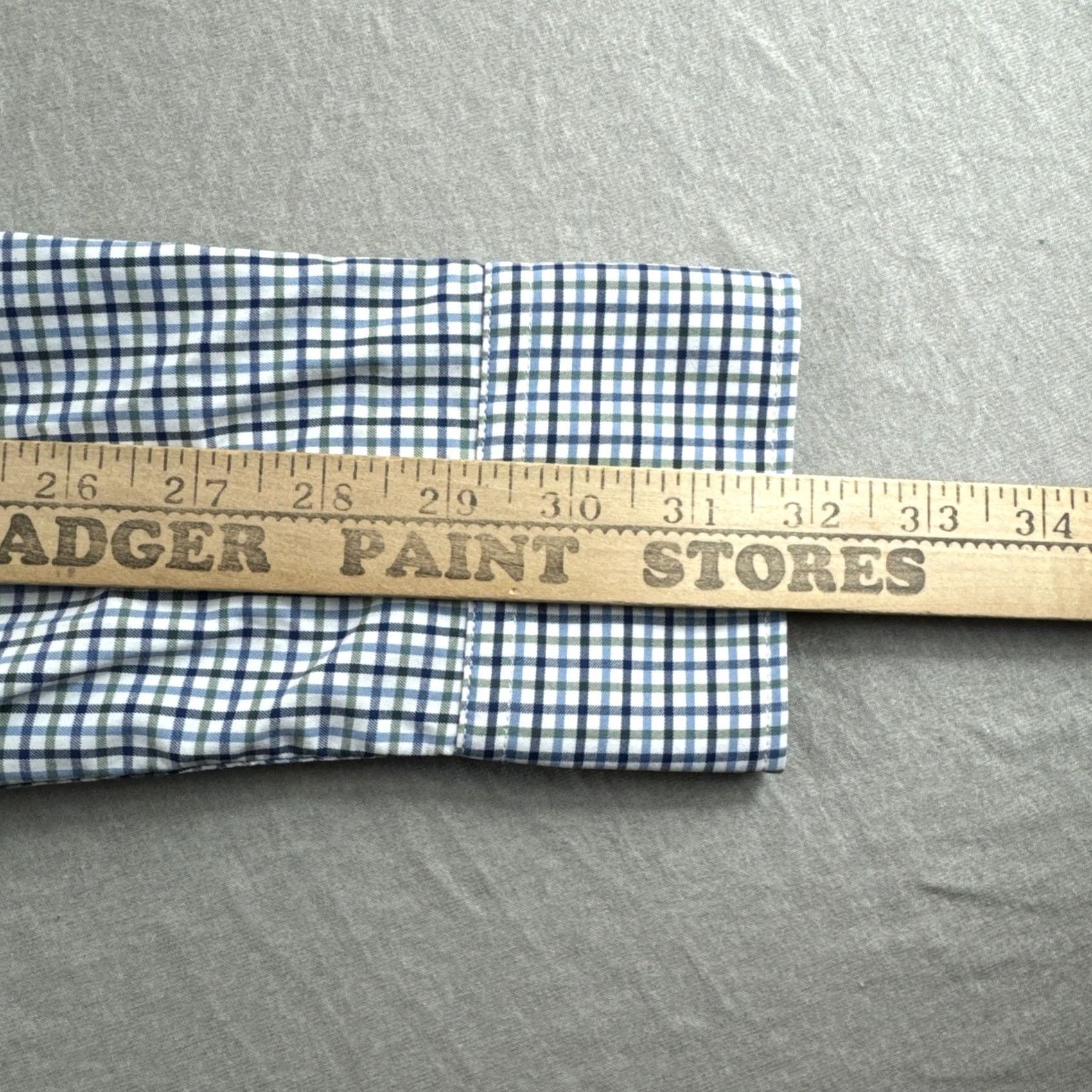 UNTUCKit UNTUCKit Shirt Men S Slim Blue Plaid Nylon Spandex Long Sleeve Button-Up Size US S / EU 44-46 / 1 - 4 Thumbnail