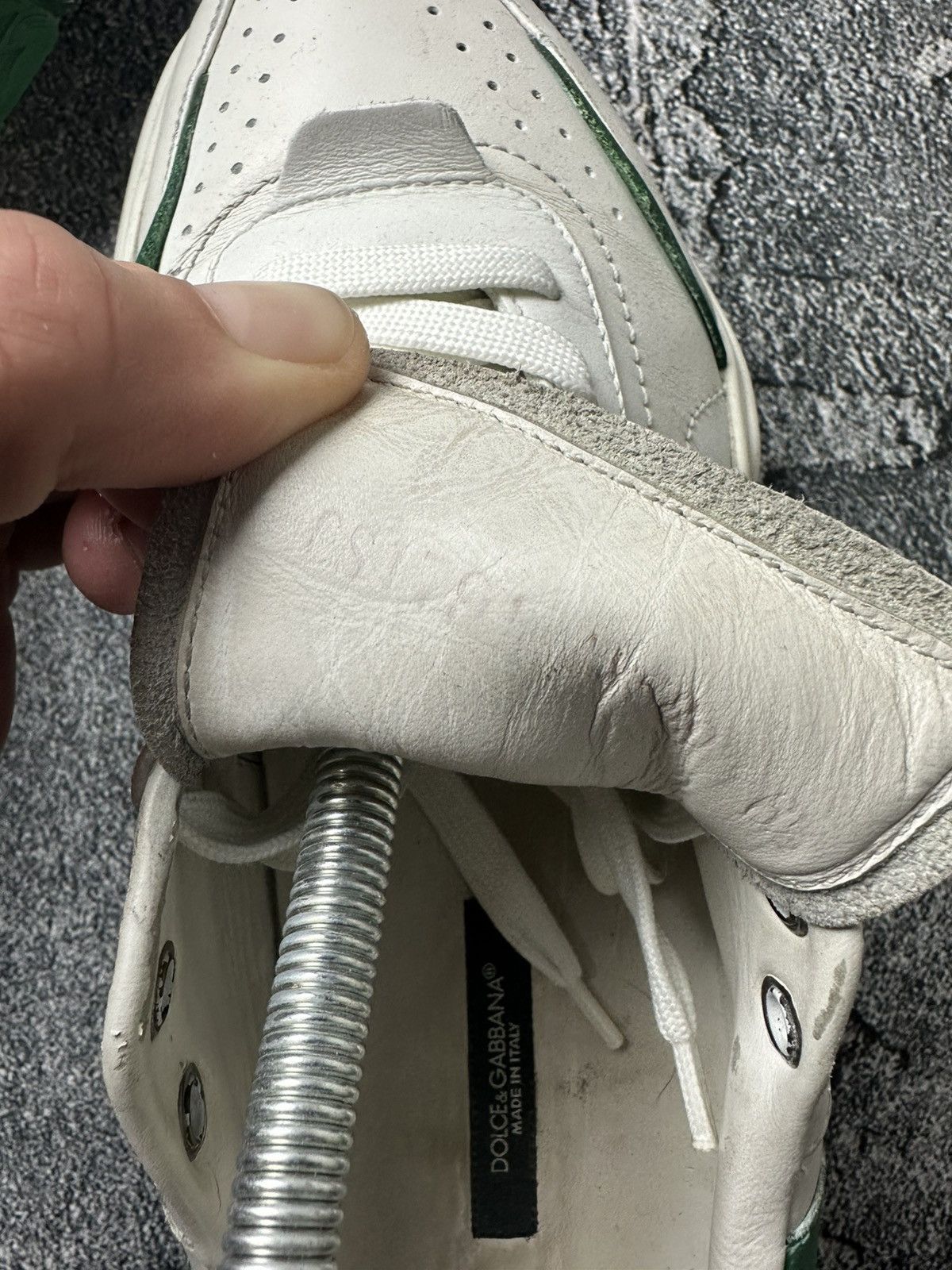 Dolce & Gabbana DOLCE & GABBANA Daymaster Sneakers Unisex White Green Size US 6.5 / EU 39-40 - 11 Thumbnail