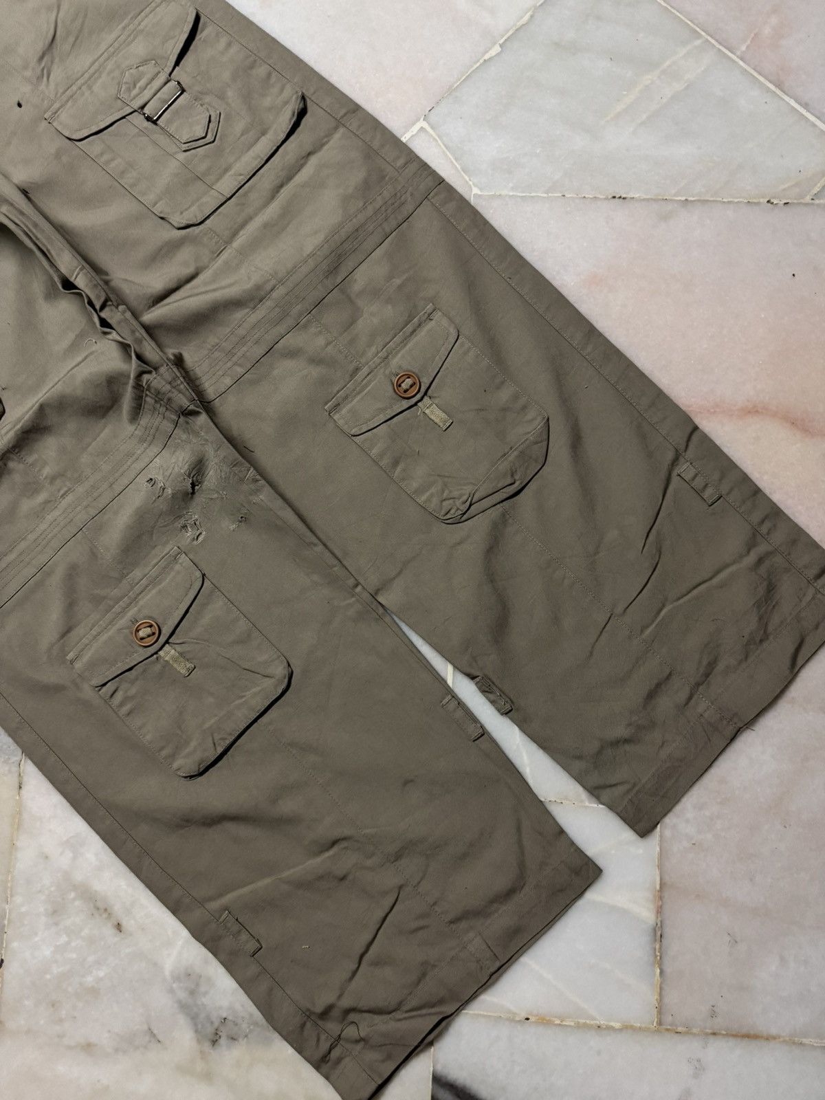 20471120 💥BAGGY💥90s JAPANESE INSANE POCKET BAGGY CARGO PANTS Size US 30 / EU 46 - 7 Thumbnail