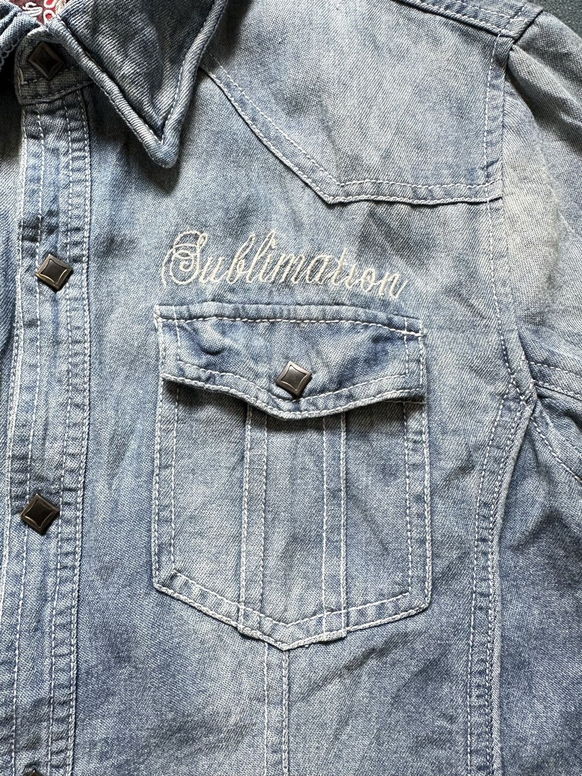 If Six Was Nine 00's Semanticdesign x In The Attic denim shirt Size US M / EU 48-50 / 2 - 15 Thumbnail
