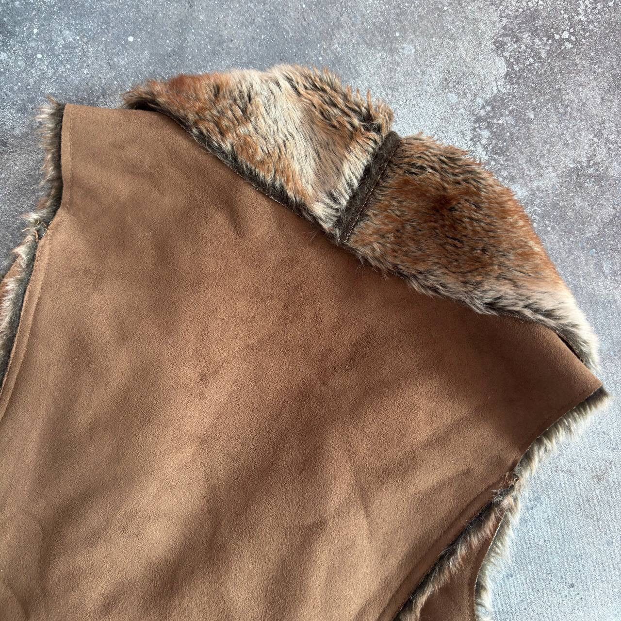 Hysteric Glamour Amazing Y2K 2000’s Aesthetic Faux Fur Vintage Vest Jacket Size S / US 4 / IT 40 - 10 Thumbnail