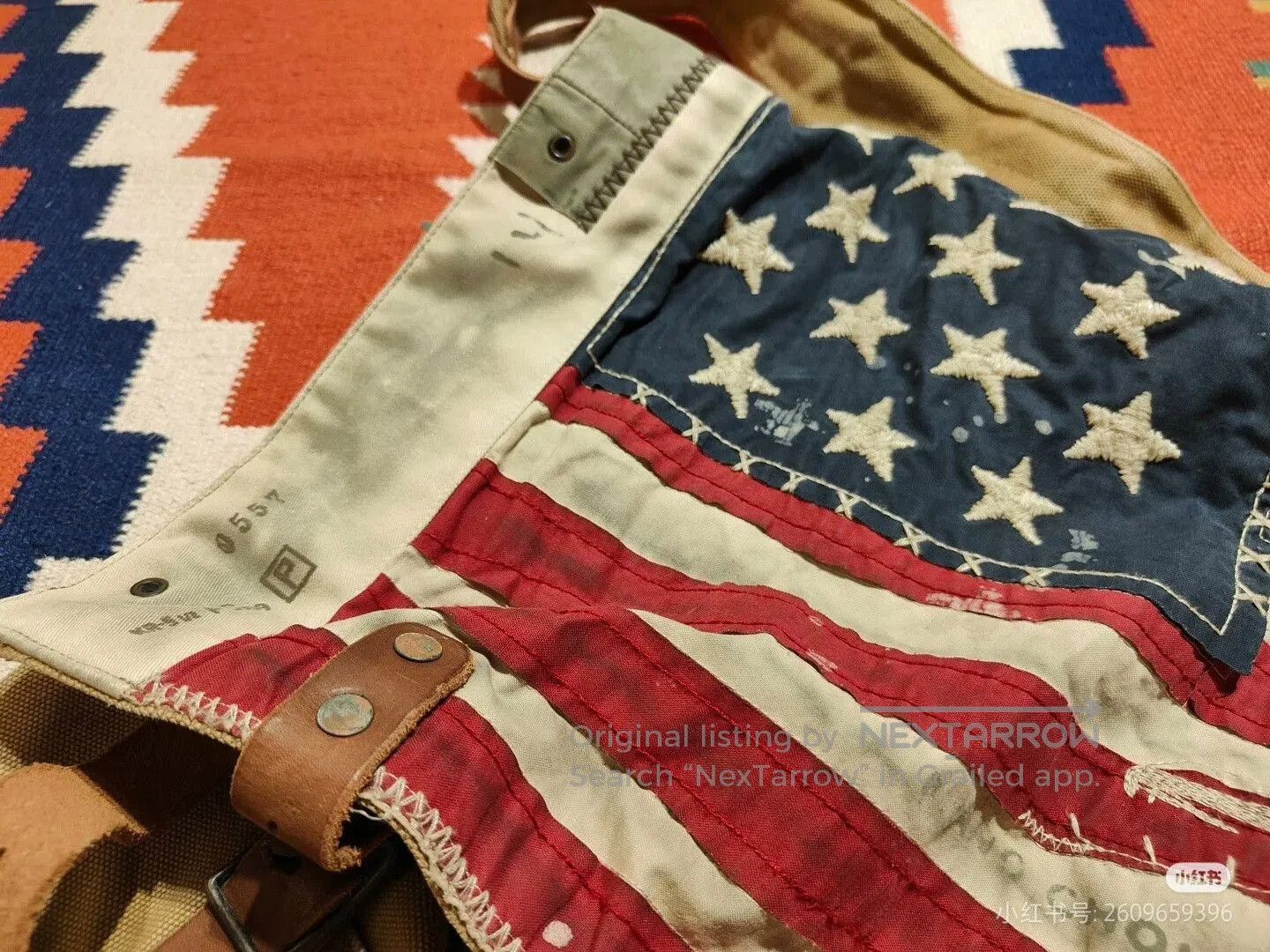 RRL Ralph Lauren Ralph Lauren Vintage American Flag Backpack. Size ONE SIZE - 3 Thumbnail