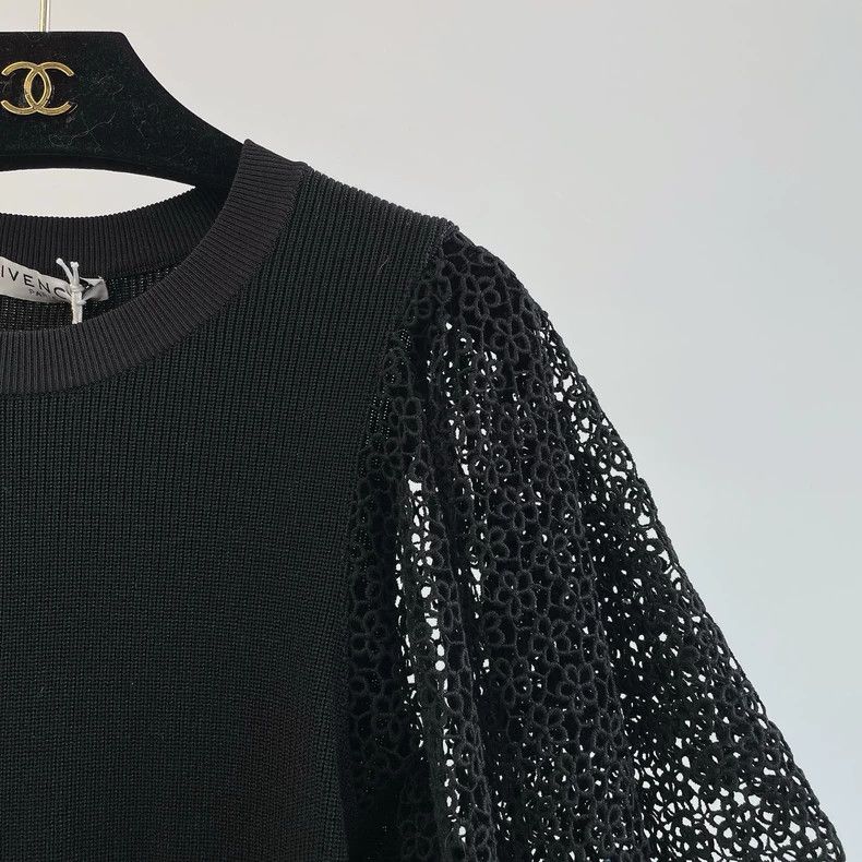 Givenchy Givenchy Black Knitted Top Size M / US 6-8 / IT 42-44 - 4 Thumbnail