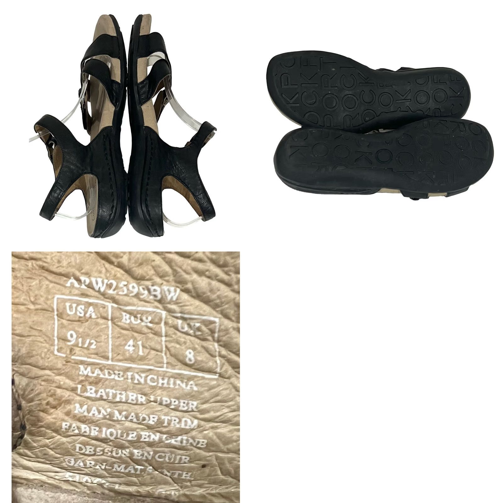 Rockport Rockport Women's Sandals Flat Leather Footbed Black 9.5M Size US 10 / IT 40 - 8 Thumbnail